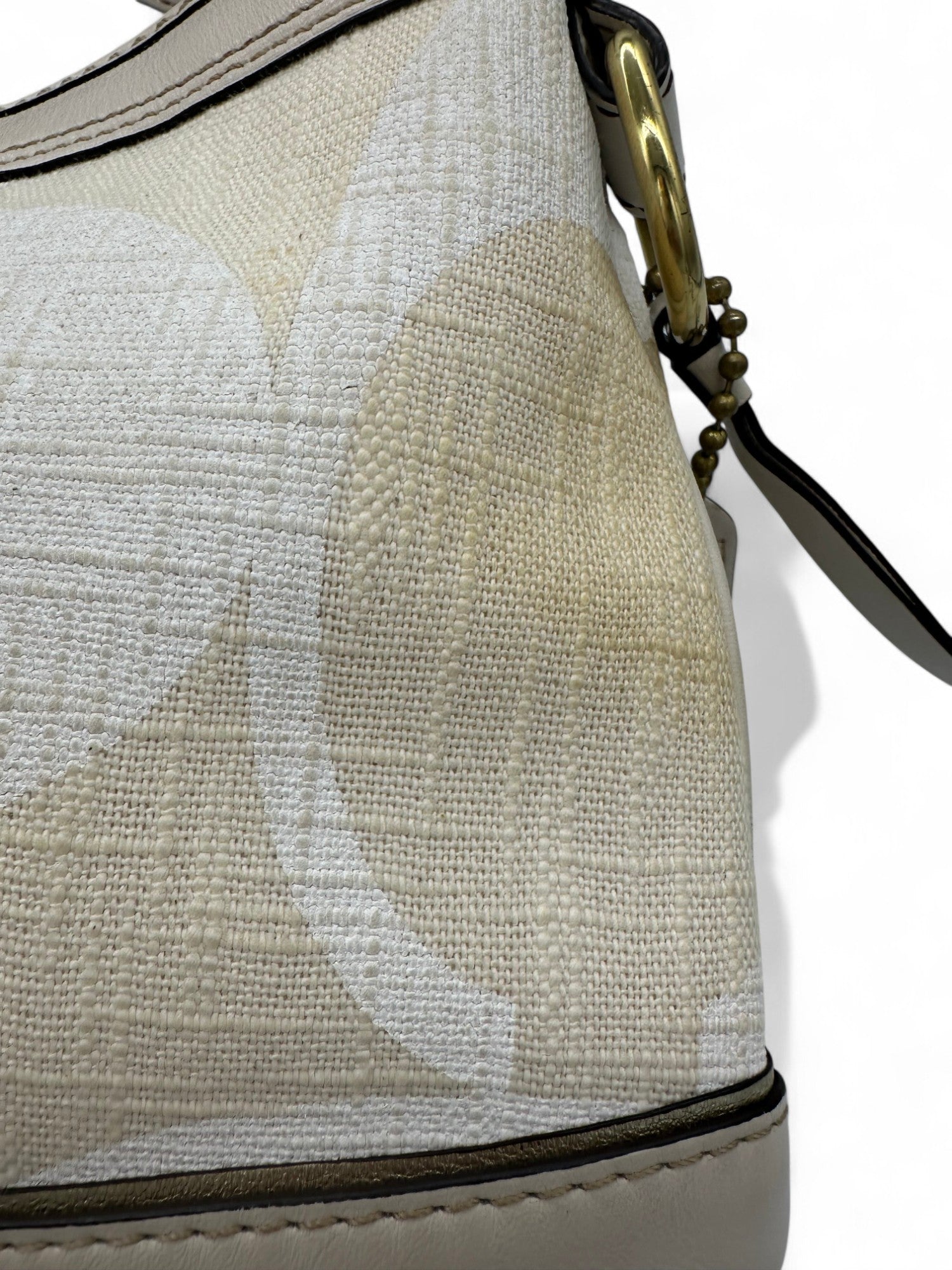 Vintage Coach 7469 2006 Legacy Shoulder Bag in Cream Monogram - Thanks it's Vintage