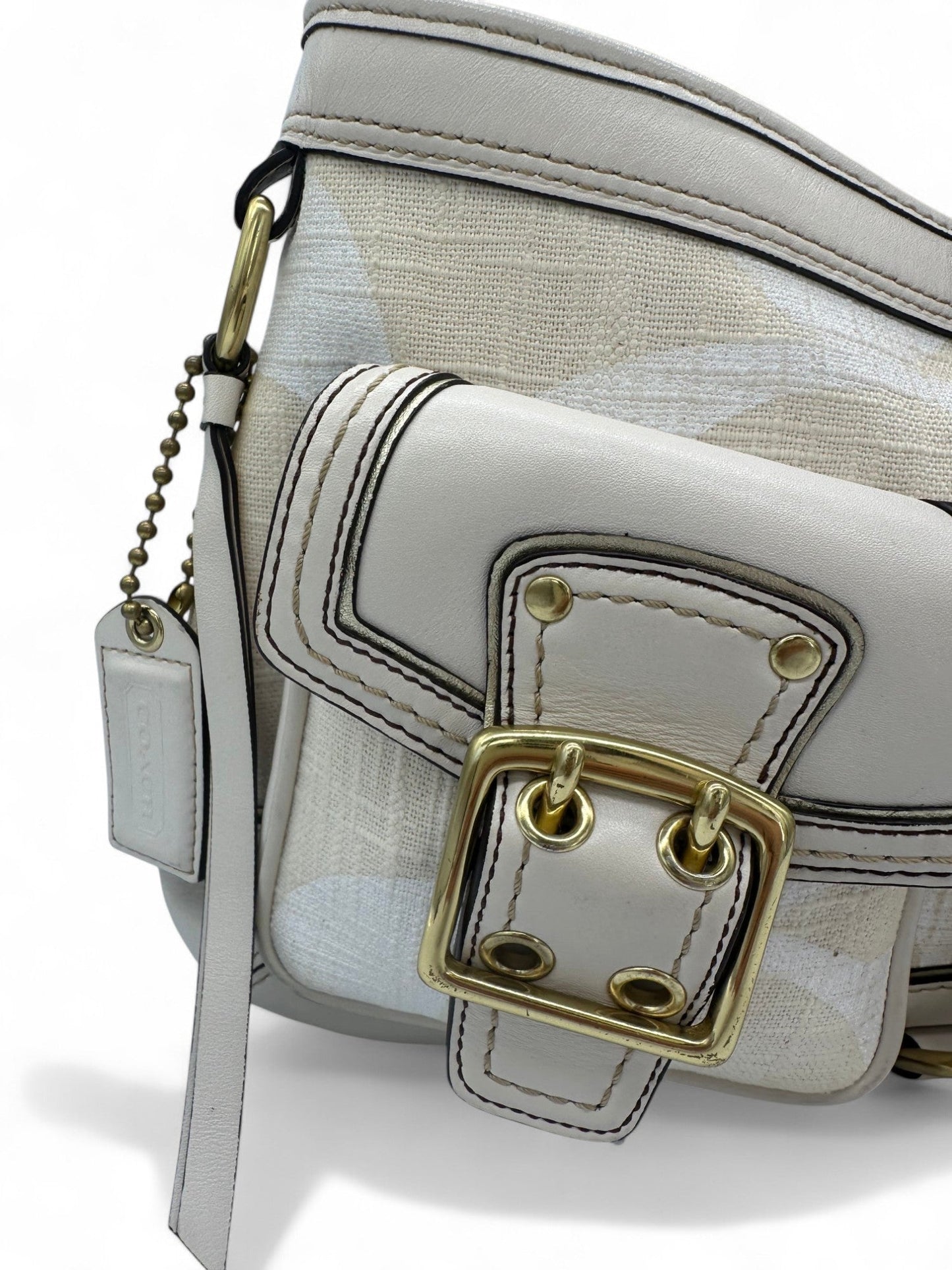 Vintage Coach 7469 2006 Legacy Shoulder Bag in Cream Monogram - Thanks it's Vintage