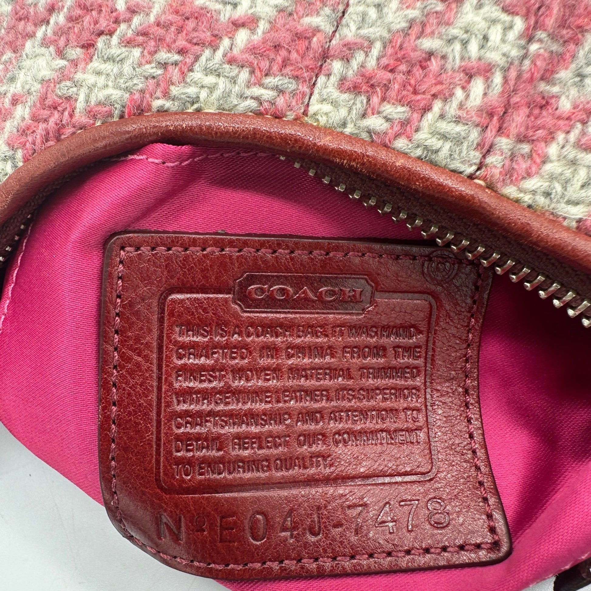 Vintage Coach 7478 Rare Tweed Turnlock Handbag - Thanks it's Vintage