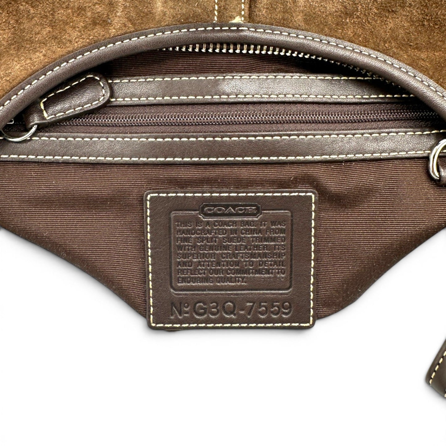 Vintage Coach 7559 Suede Soho Crescent Shoulder Bag - Thanks it's Vintage