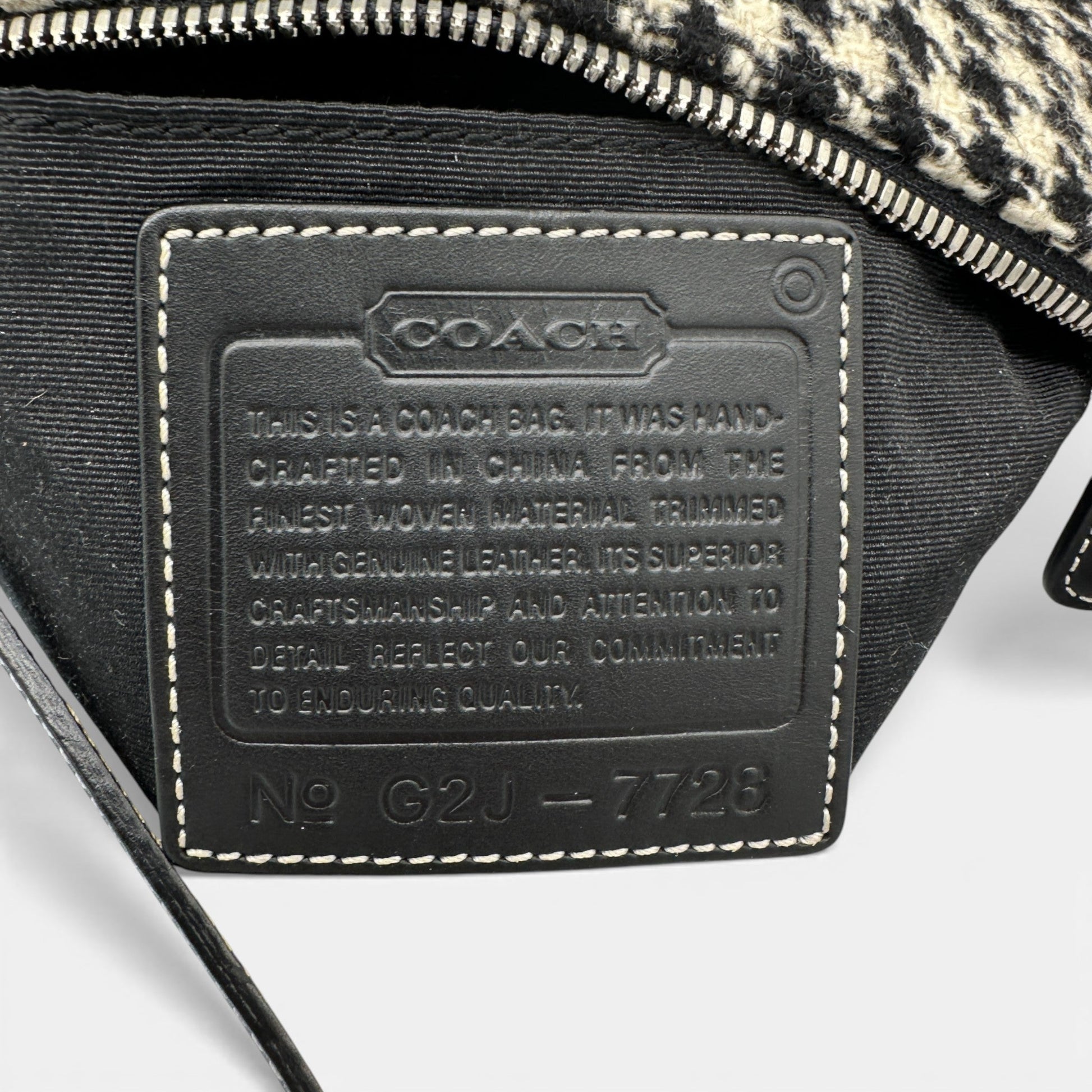 Vintage Coach 7728 Houndstooth Demi Shoulder Bag - Thanks it's Vintage