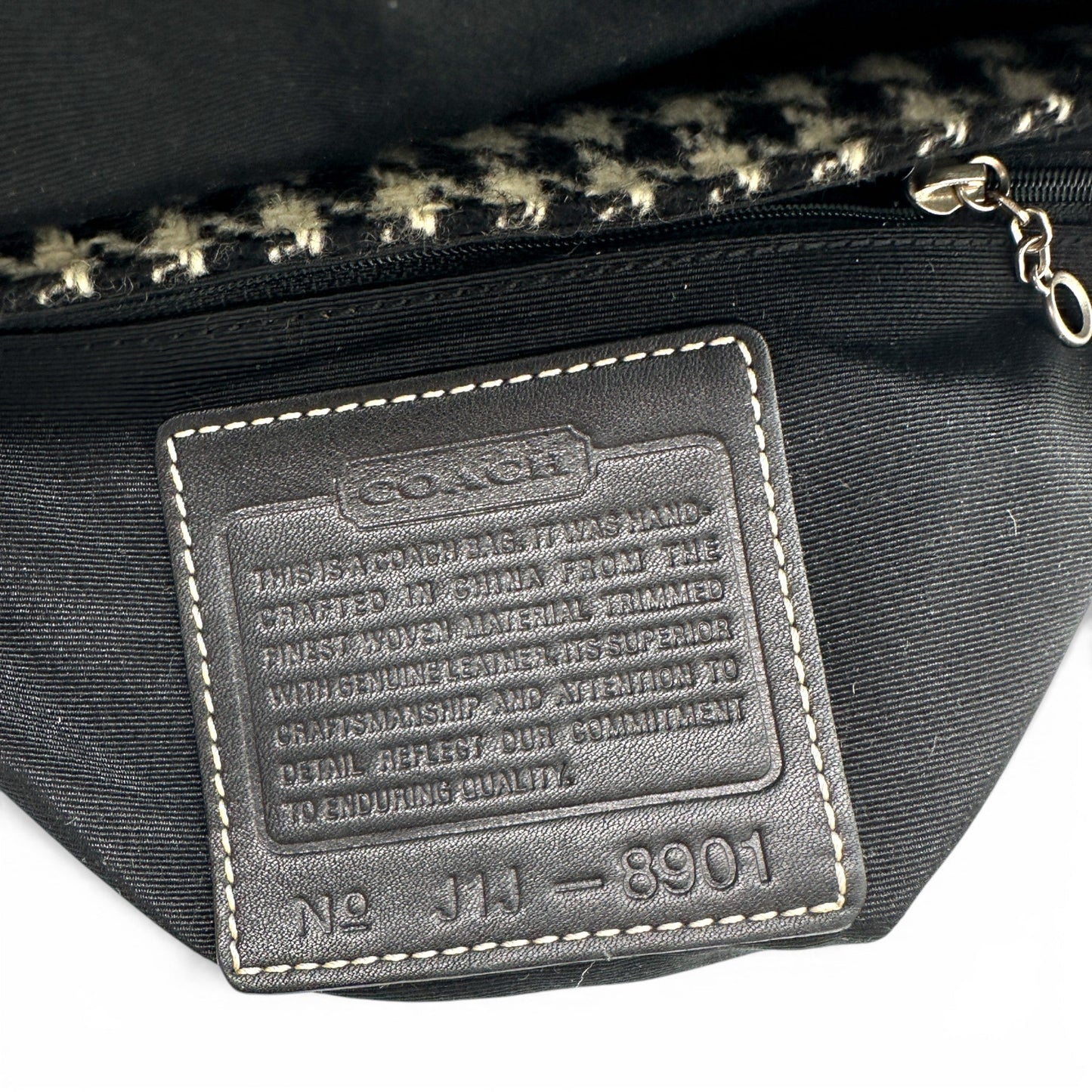 Vintage Coach 8901 Houndstooth Shoulder Bag - Thanks it's Vintage