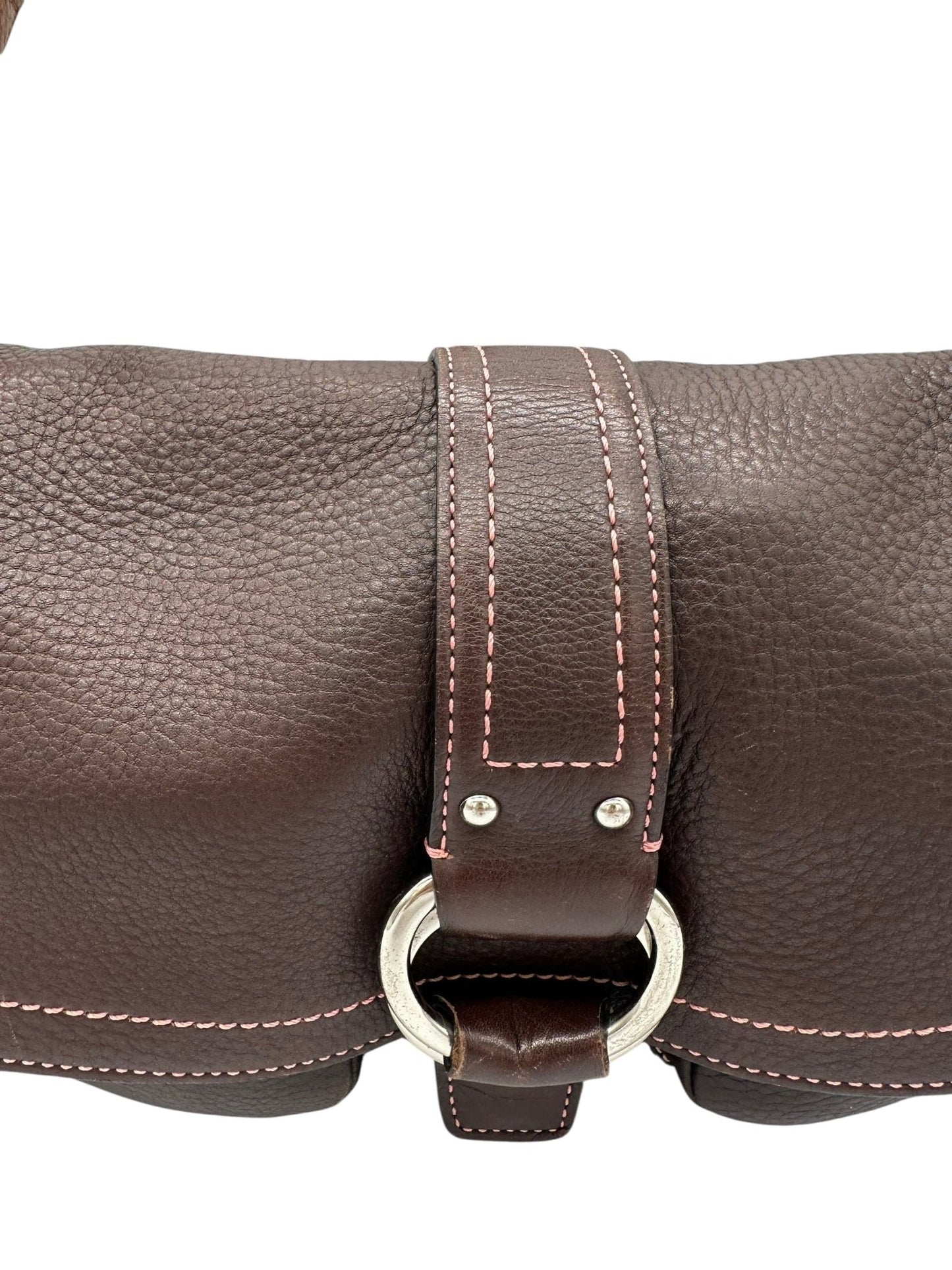 Vintage Coach 8A41 Soho Buckle Shoulder Bag in Brown Grain Leather - Thanks it's Vintage