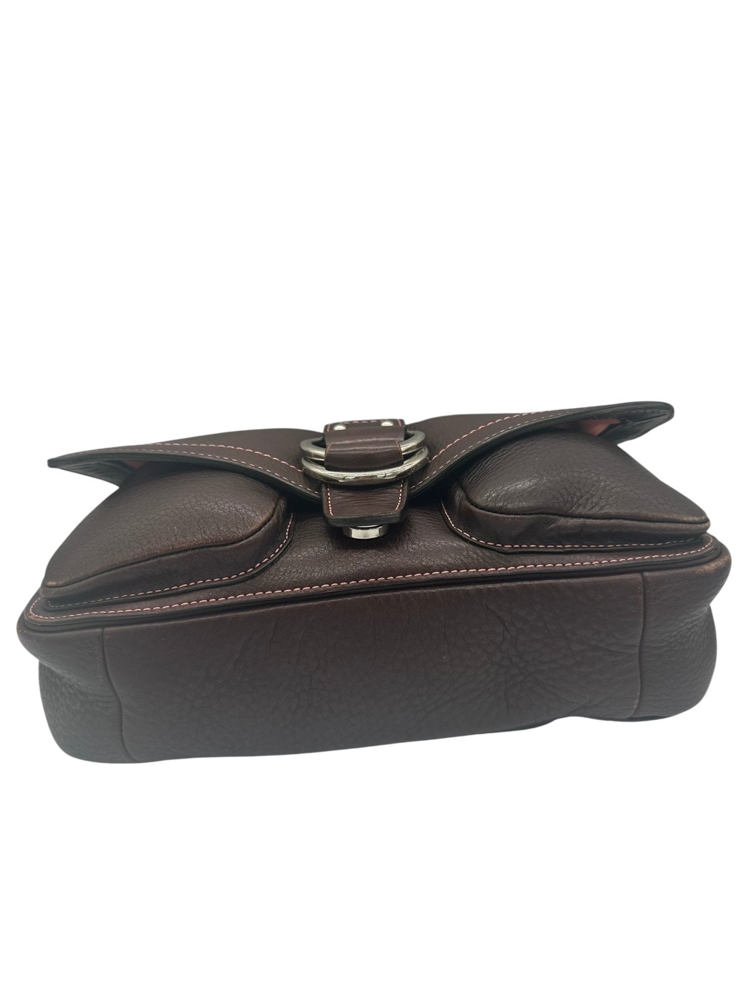 Vintage Coach 8A41 Soho Buckle Shoulder Bag in Brown Grain Leather - Thanks it's Vintage