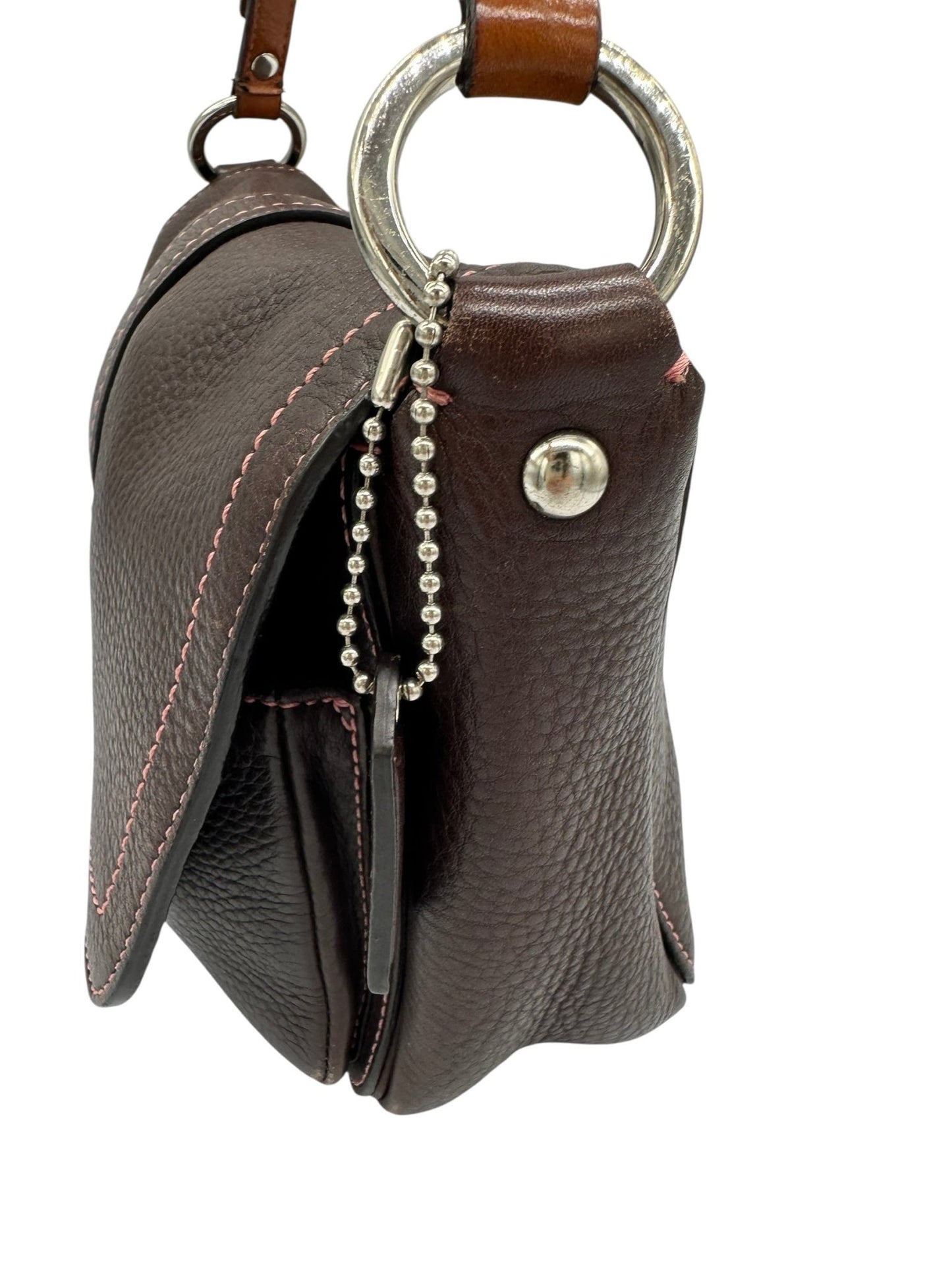 Vintage Coach 8A41 Soho Buckle Shoulder Bag in Brown Grain Leather - Thanks it's Vintage