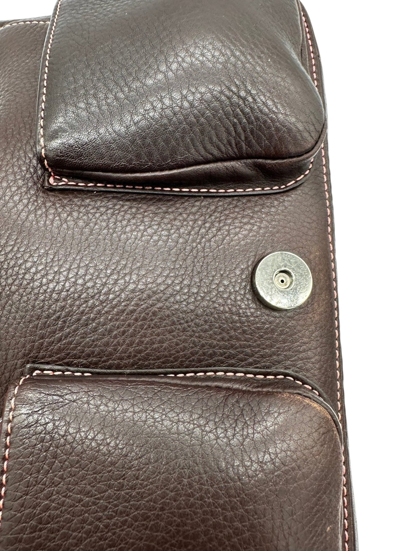 Vintage Coach 8A41 Soho Buckle Shoulder Bag in Brown Grain Leather - Thanks it's Vintage