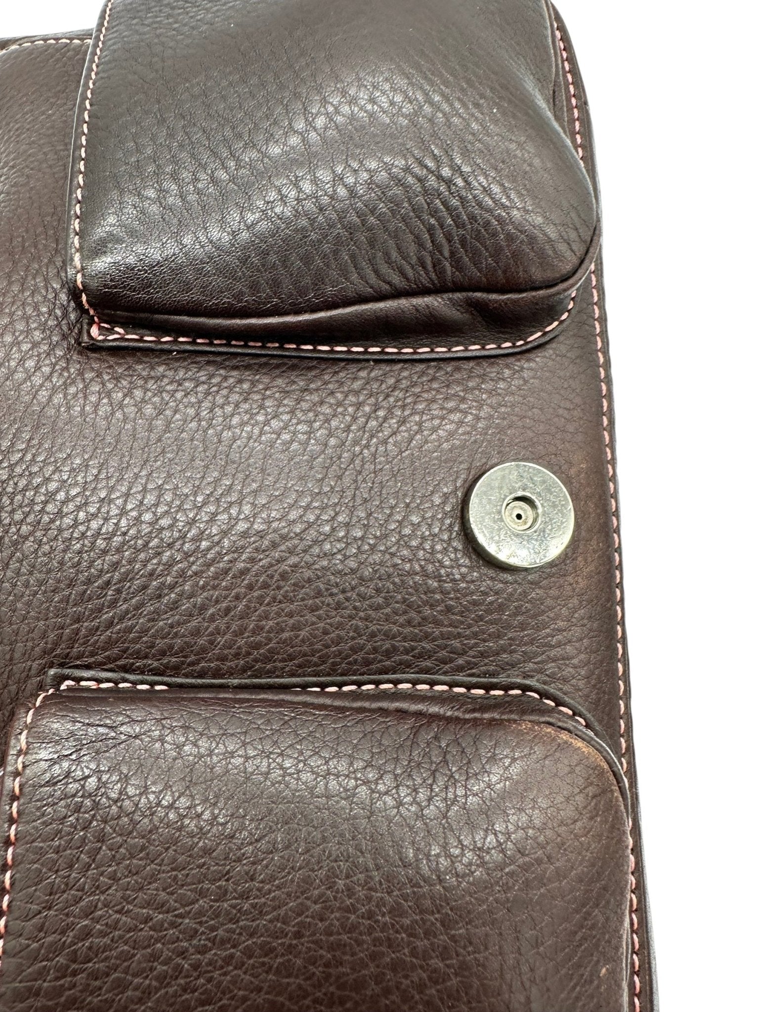 Vintage Coach 8A41 Soho Buckle Shoulder Bag in Brown Grain Leather - Thanks it's Vintage