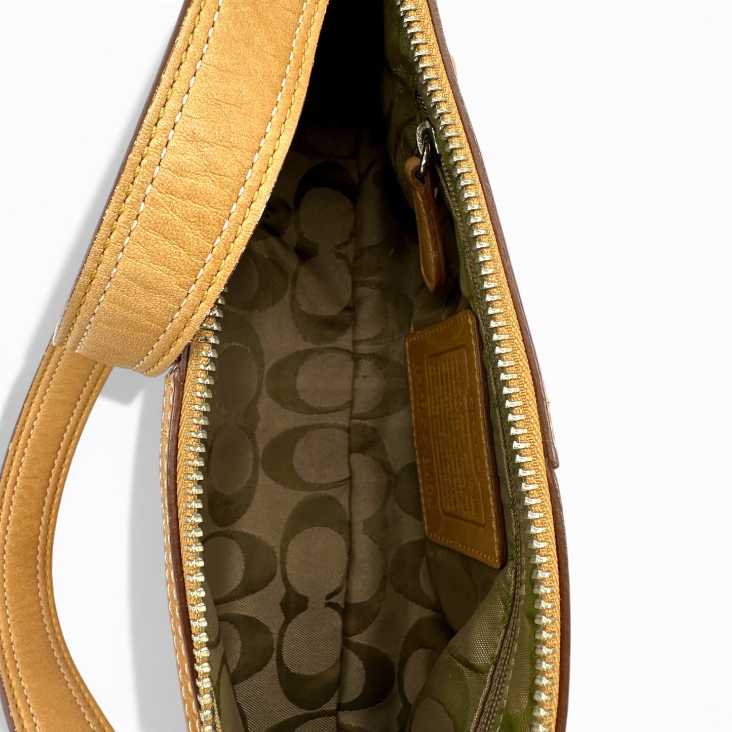 Vintage Coach 8A64 Leather Baguette Shoulder Bag - Thanks it's Vintage