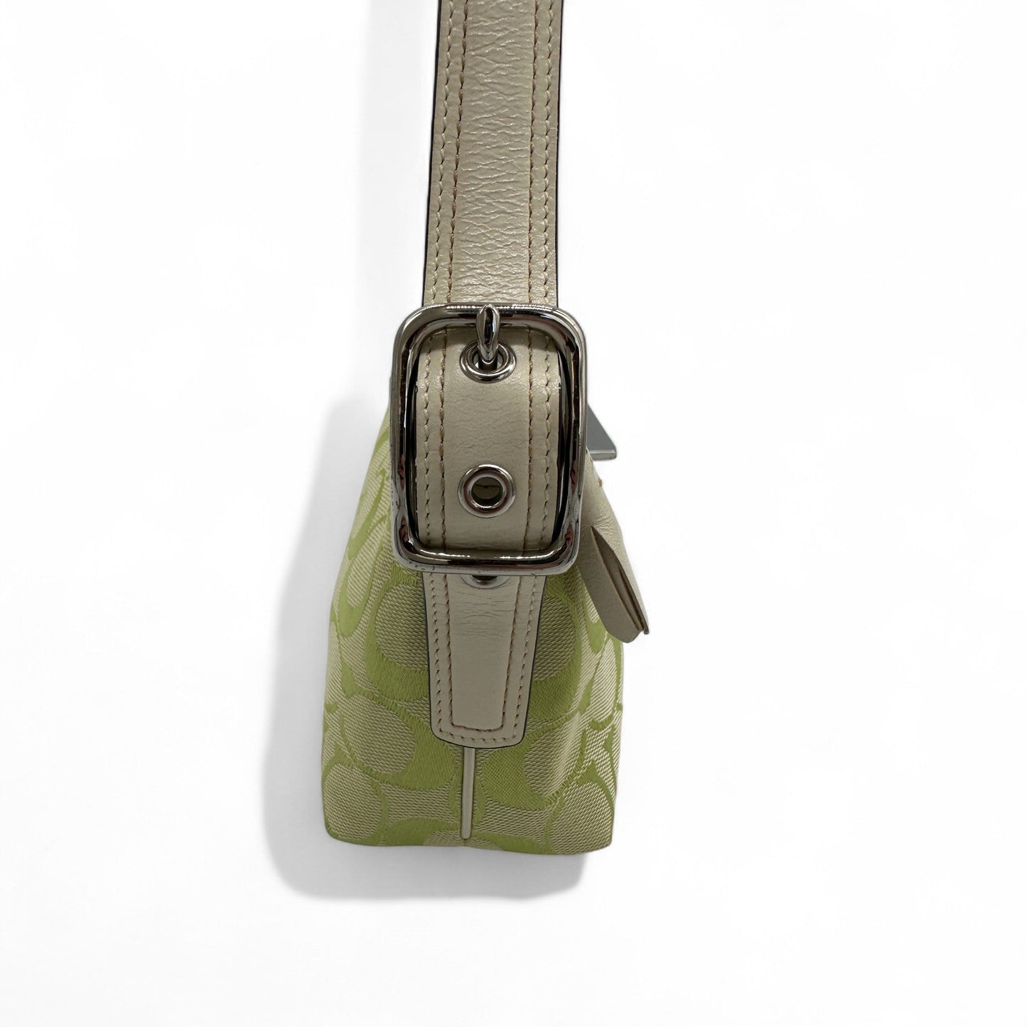 Vintage Coach 8K01 Green East West Baguette Shoulder Bag - Thanks it's Vintage