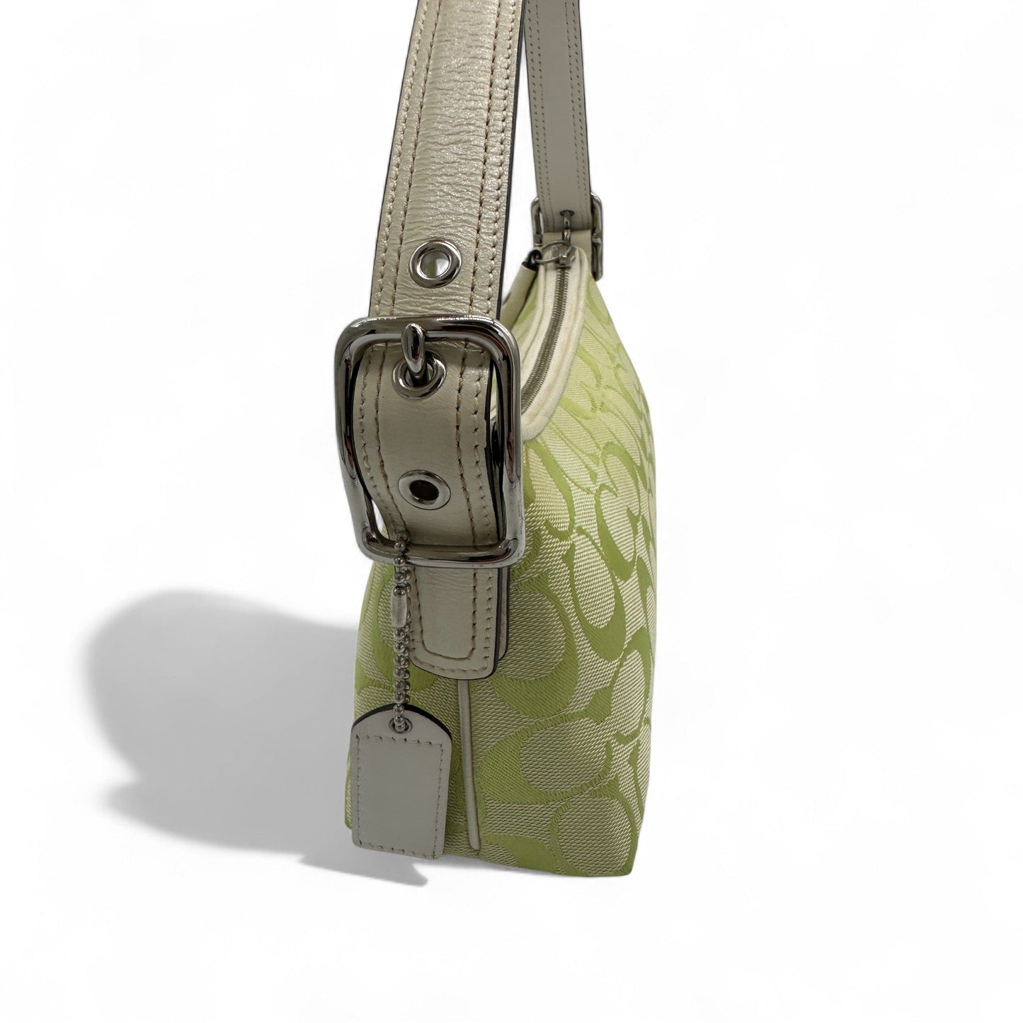 Vintage Coach 8K01 Green East West Baguette Shoulder Bag - Thanks it's Vintage