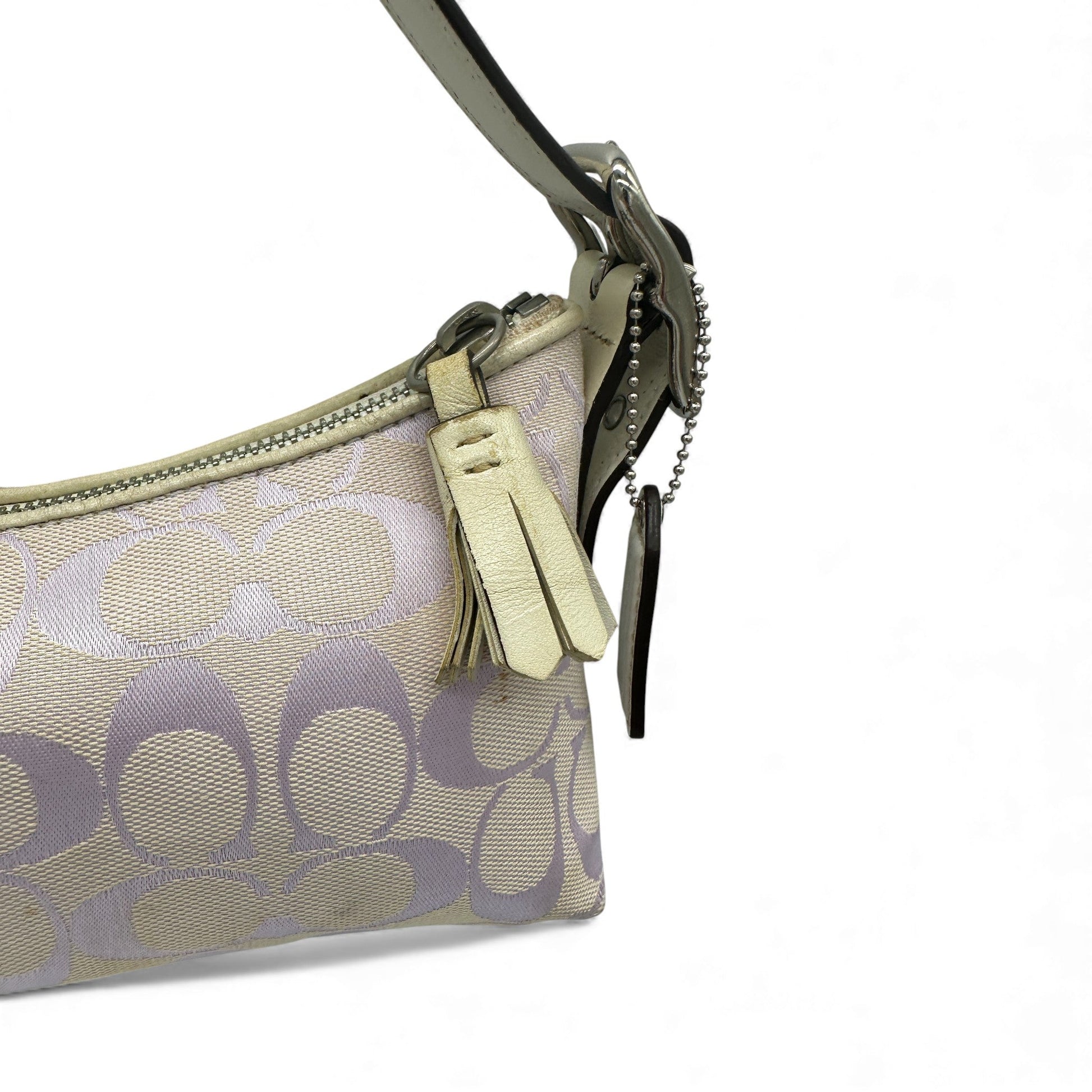 Vintage Coach 8K01 Lilac East West Baguette Shoulder Bag - Thanks it's Vintage