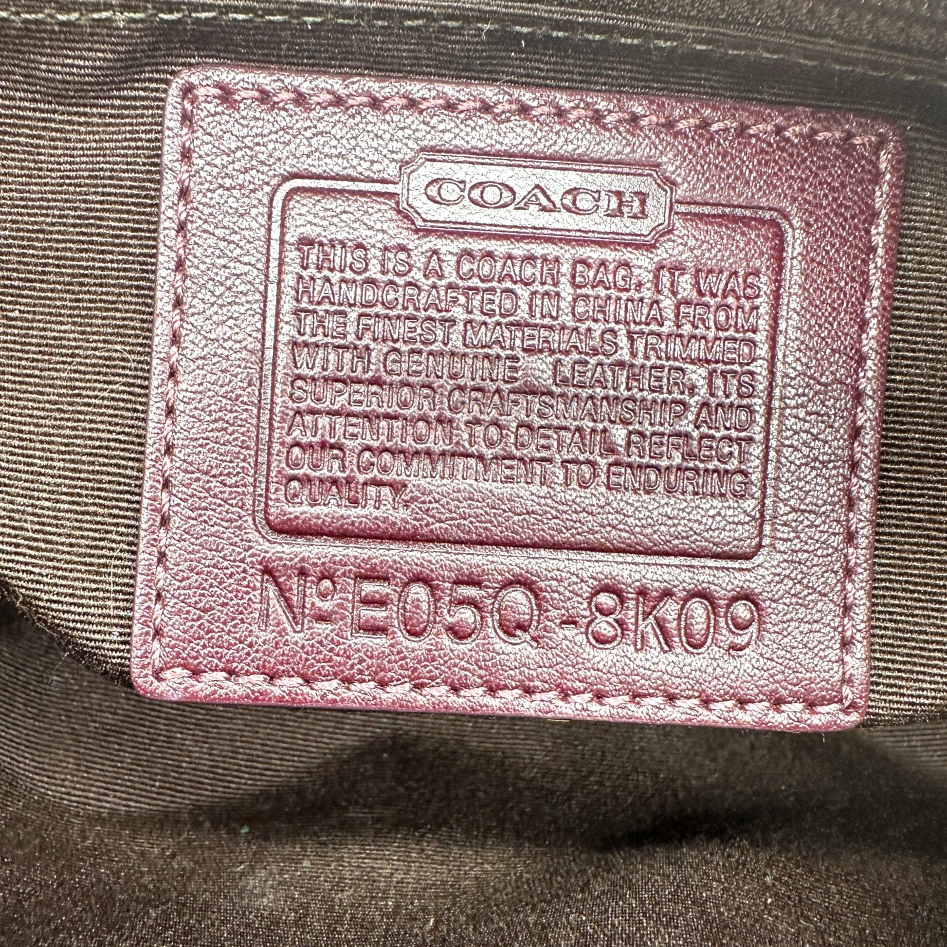 Vintage Coach 8K09 East West Baguette Shoulder Bag - Thanks it's Vintage