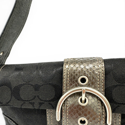 Vintage Coach 8K38 Python Trim Soho Shoulder Bag - Thanks it's Vintage