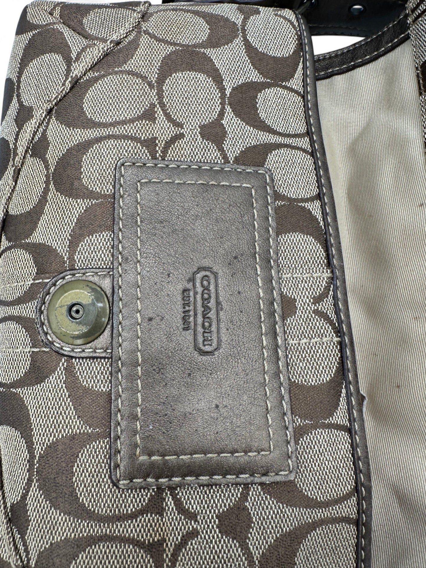 Vintage Coach 8K38 Soho Buckle Demi Shoulder Bag Y2K Python Trim - Thanks it's Vintage