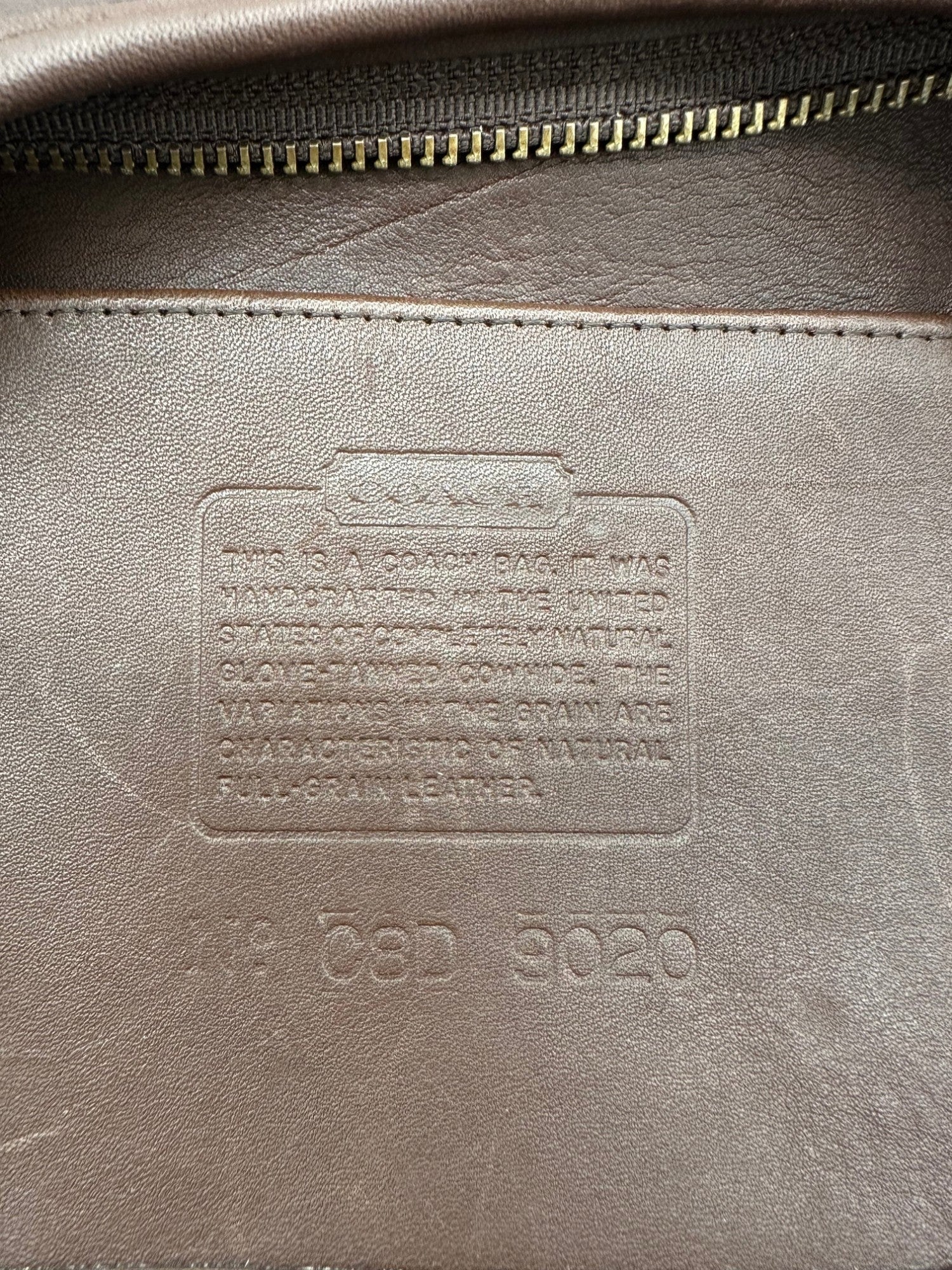 Vintage Coach 9020 Ergo Shoulder Bag Brown Leather - Thanks it's Vintage