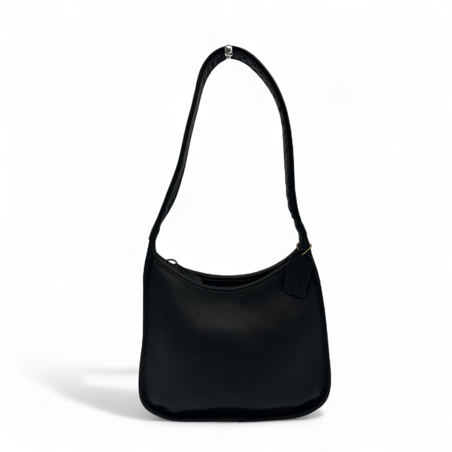 Vintage Coach 9020 Made in the US Black Leather Ergo Shoulder Bag from the 90s - Thanks it's Vintage