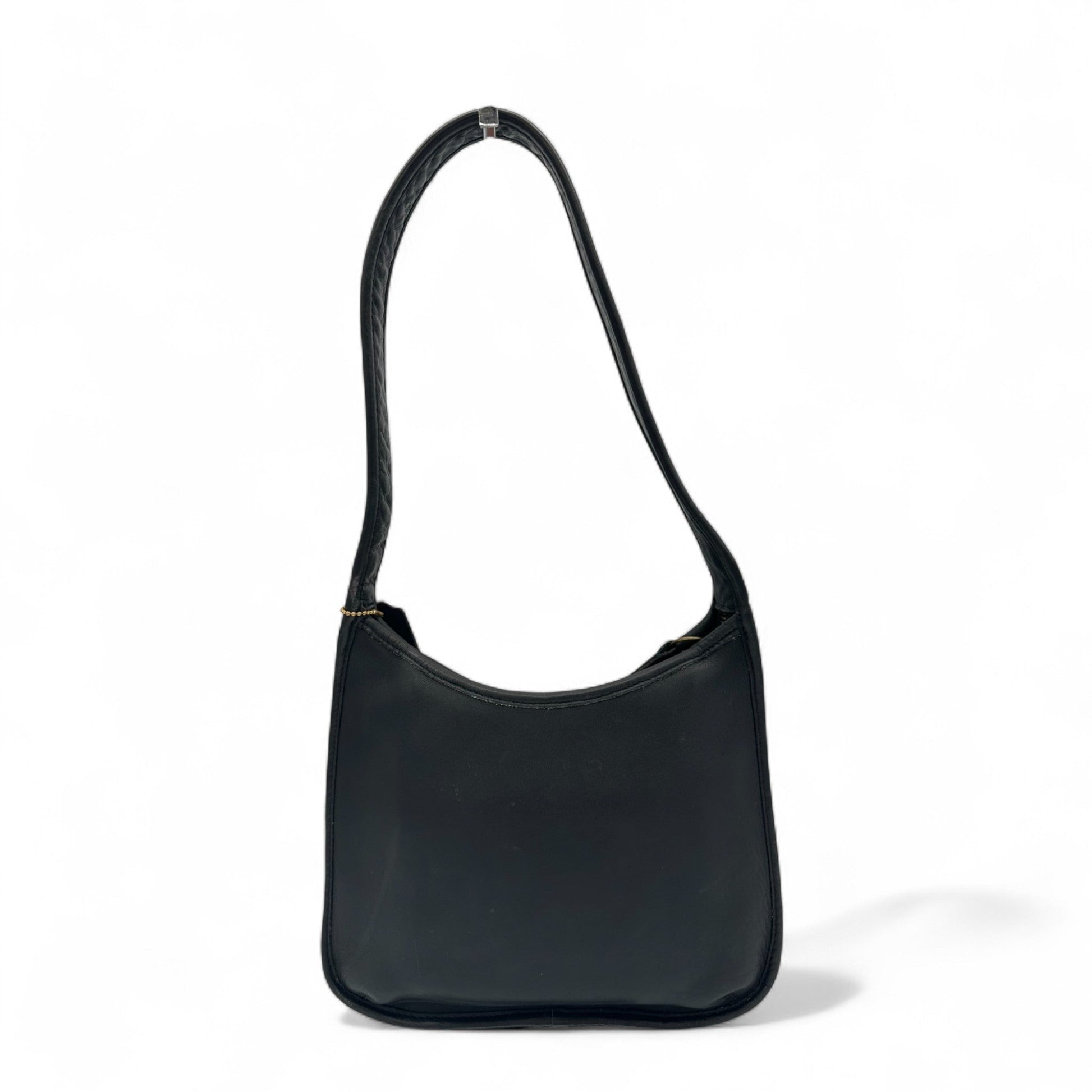 Vintage Coach 9020 Made in the US Black Leather Ergo Shoulder Bag from the 90s - Thanks it's Vintage