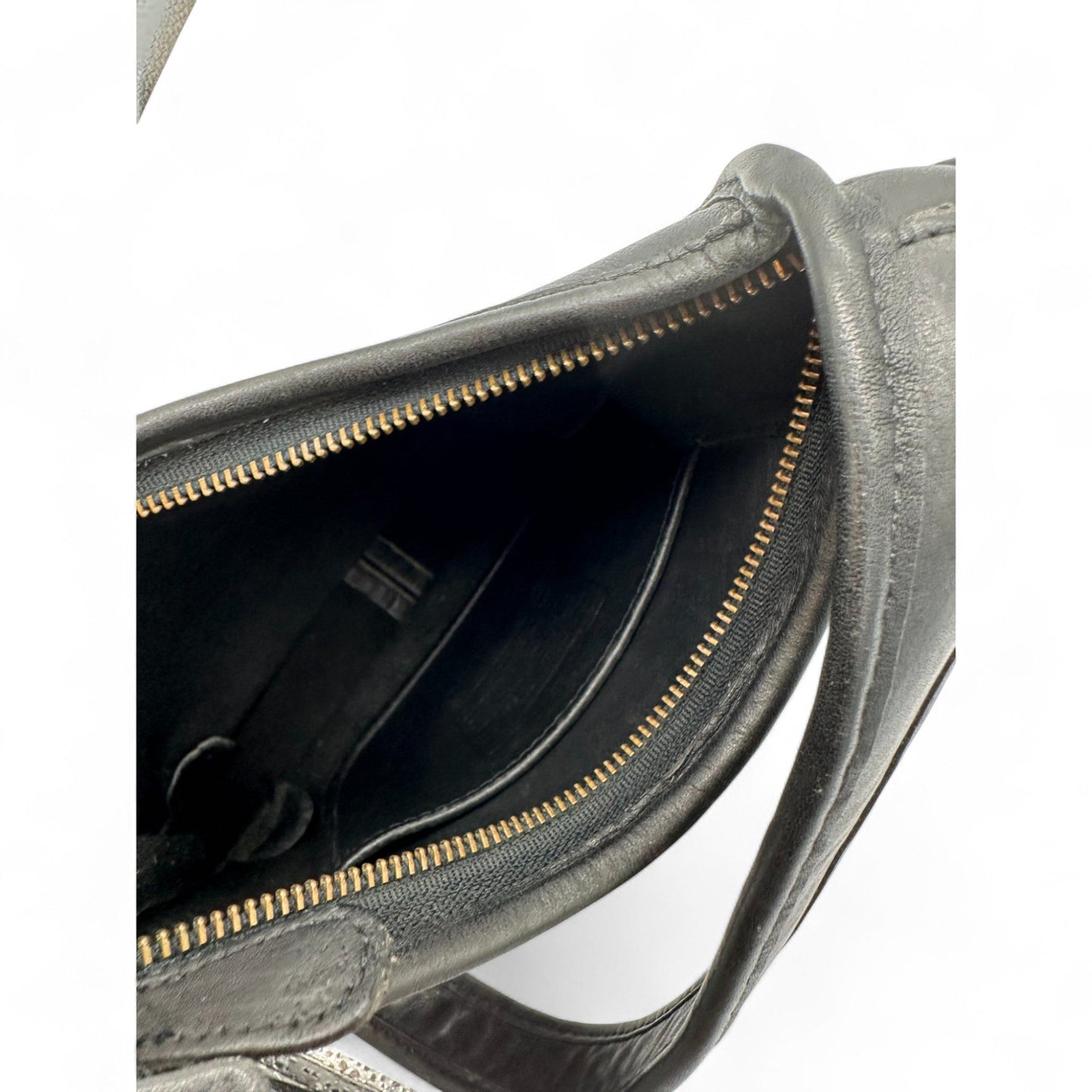 Vintage Coach 9020 Made in the US Black Leather Ergo Shoulder Bag from the 90s - Thanks it's Vintage