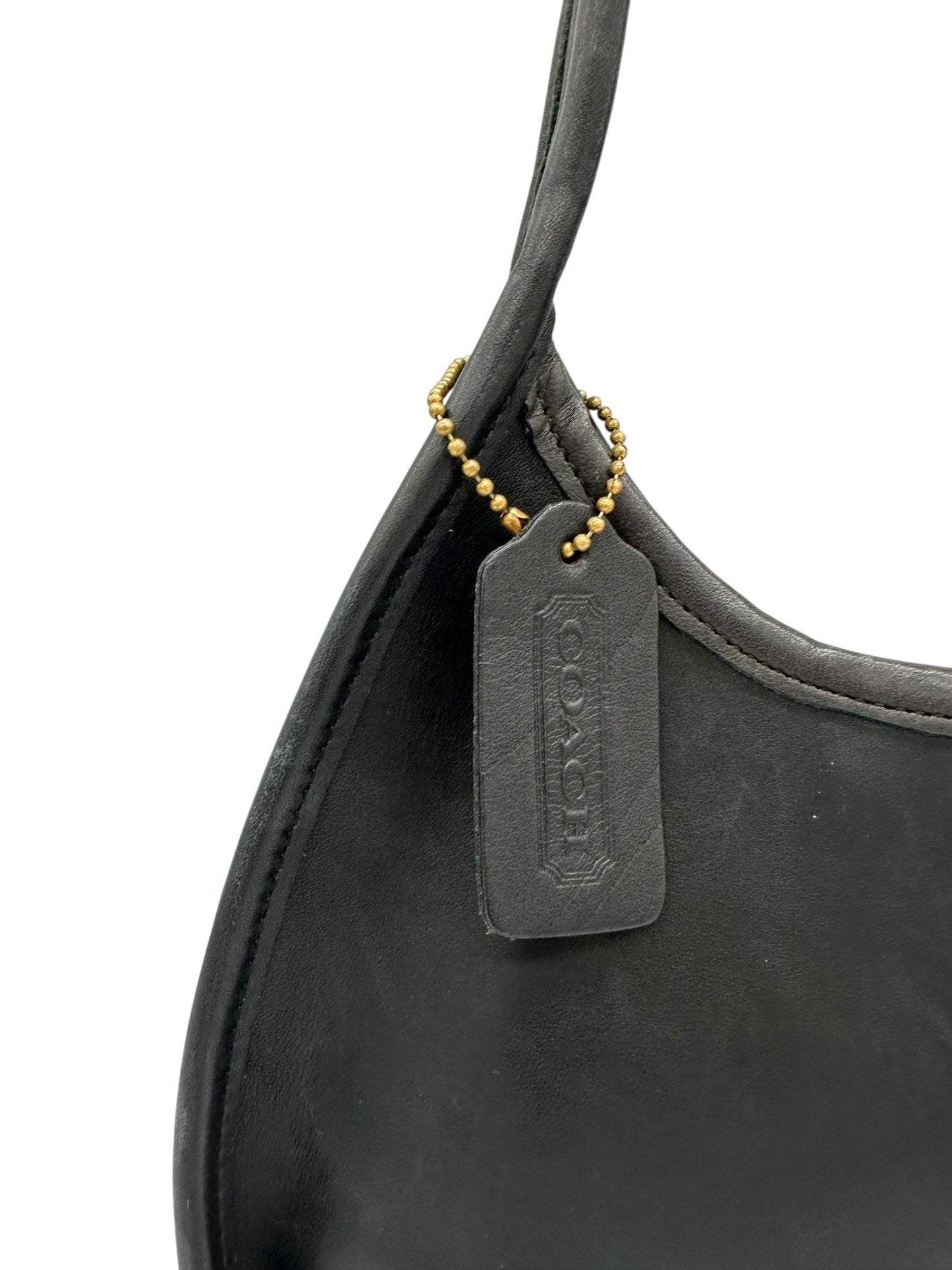 Vintage Coach 9027 Black Leather Ergo Shoulder Bag - Thanks it's Vintage