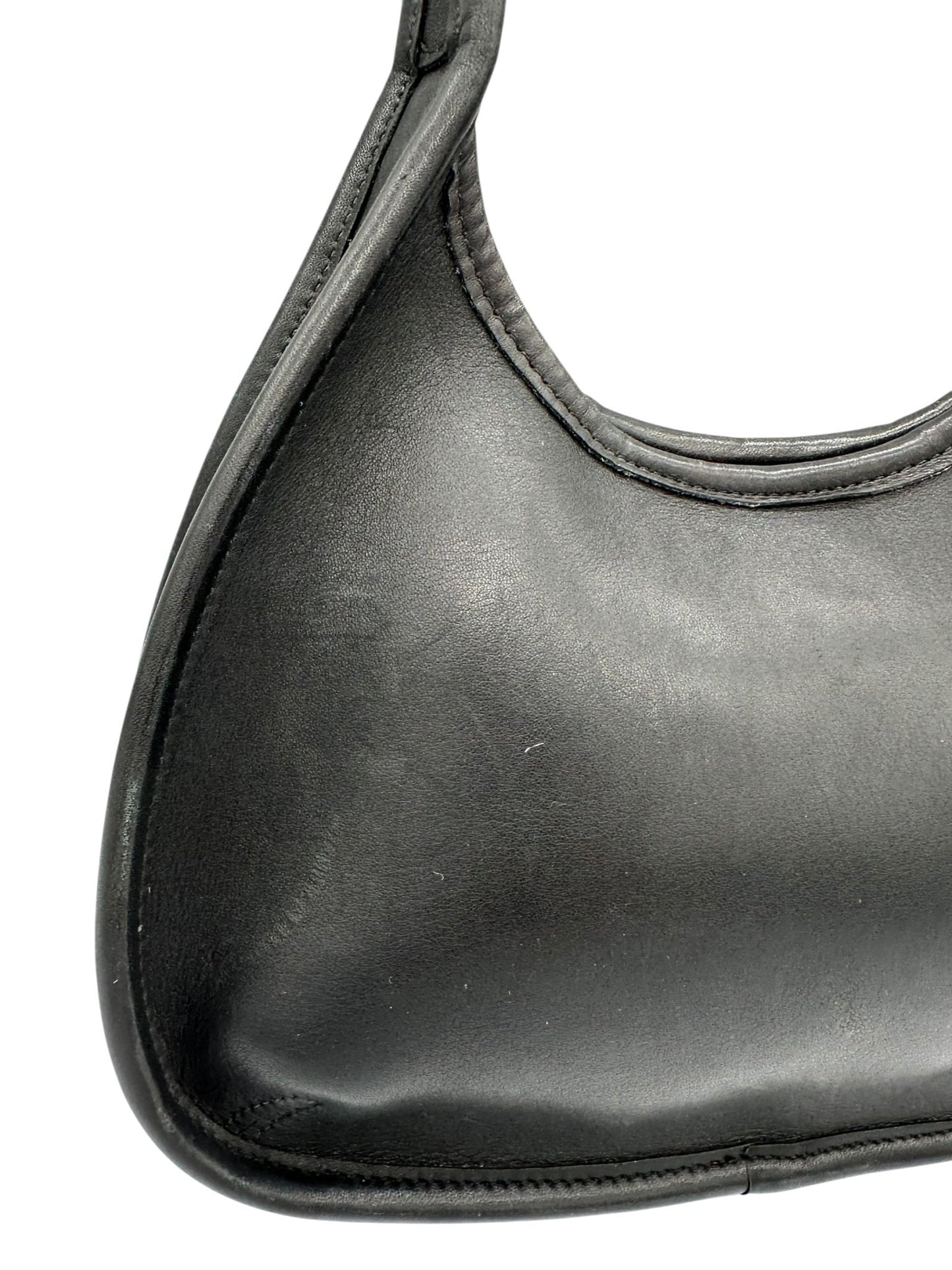 Vintage Coach 9027 Black Leather Ergo Shoulder Bag - Thanks it's Vintage