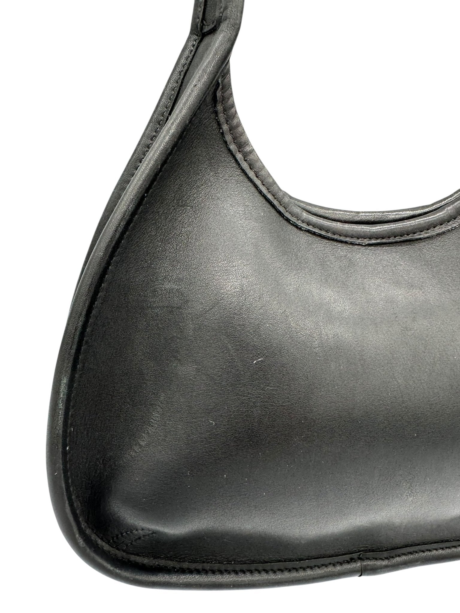Vintage Coach 9027 Black Leather Ergo Shoulder Bag - Thanks it's Vintage