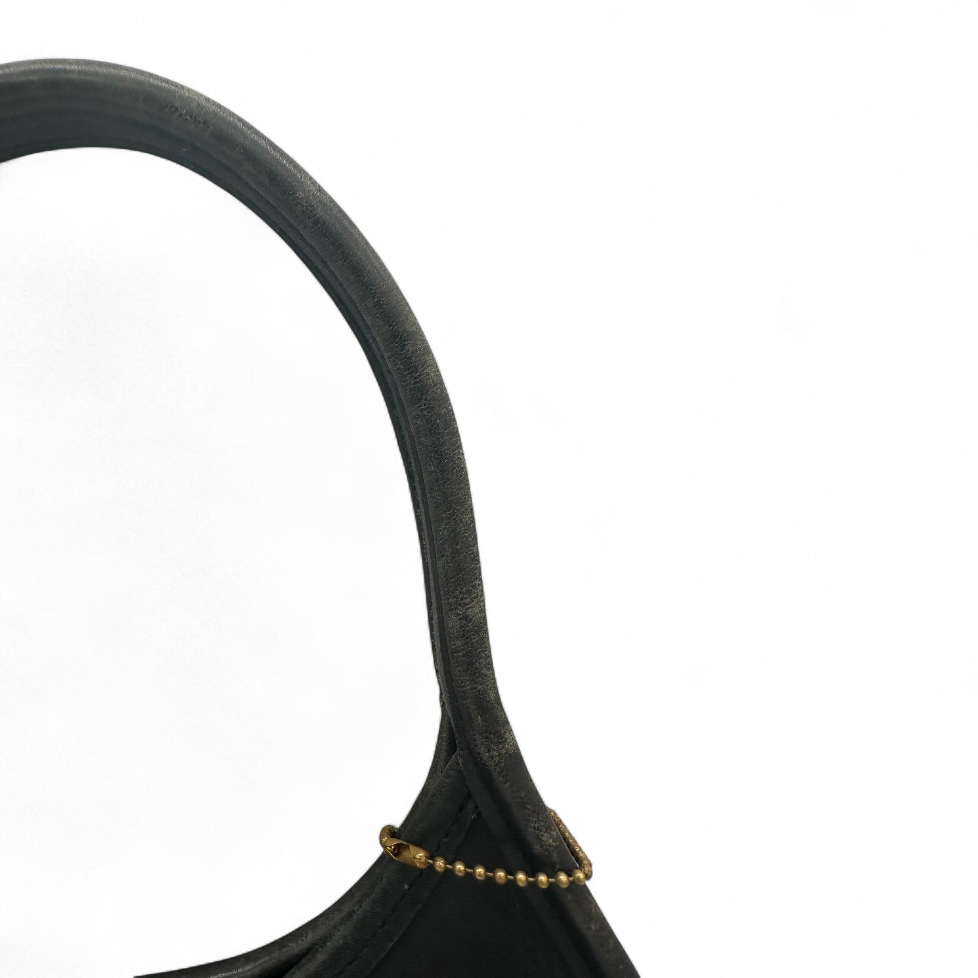 Vintage Coach 9027 Black Leather Ergo Shoulder Bag - Thanks it's Vintage