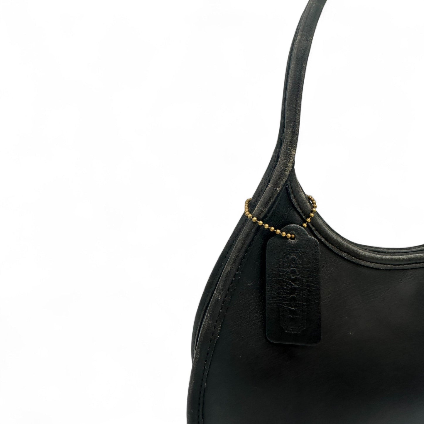 Vintage Coach 9027 Black Leather Ergo Shoulder Bag - Thanks it's Vintage