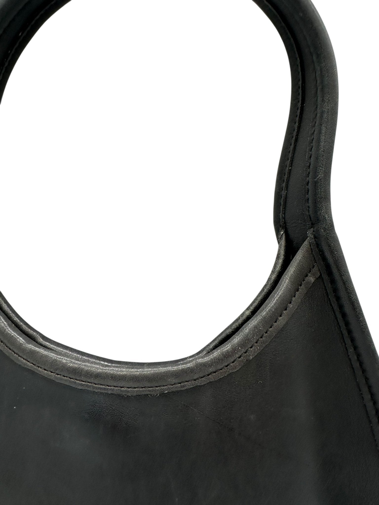 Vintage Coach 9027 Black Leather Ergo Shoulder Bag - Thanks it's Vintage