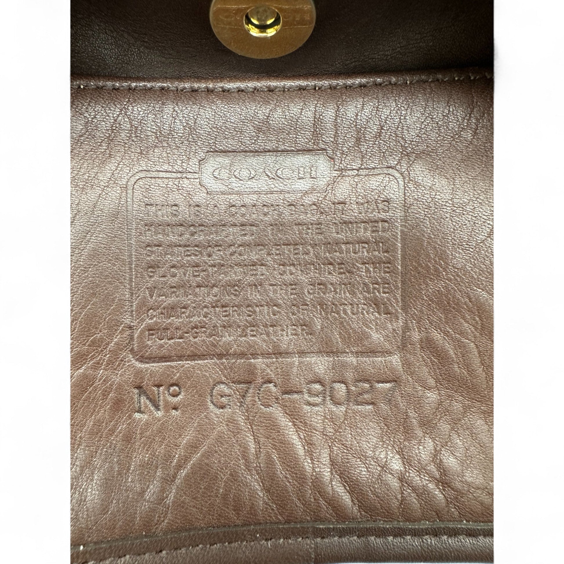 Vintage Coach 9027 Leather Ergo Shoulder Bag - Thanks it's Vintage