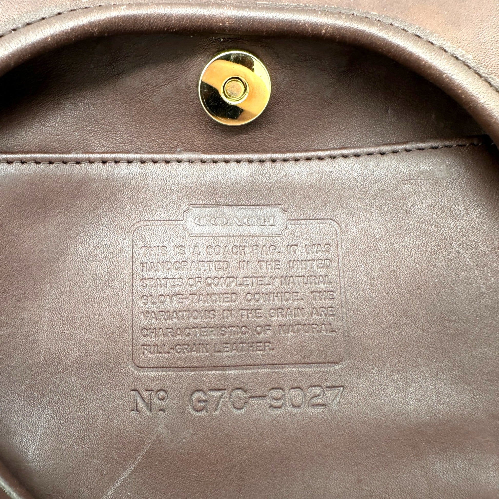 Vintage Coach 9027 Leather Ergo Shoulder Bag - Thanks it's Vintage