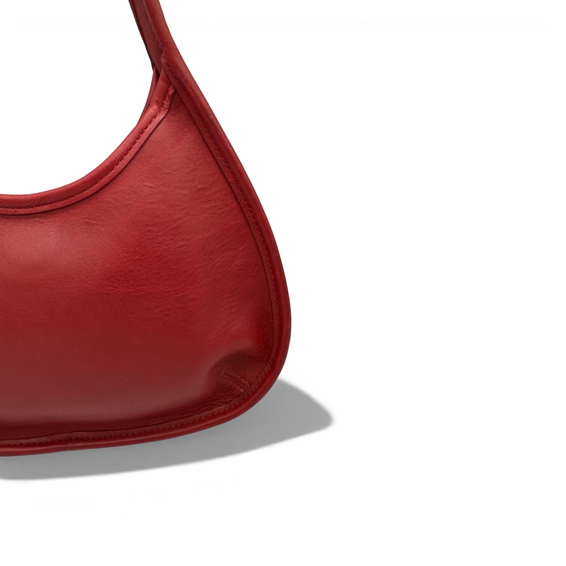 Vintage Coach 9027 Red Leather Ergo Shoulder Bag - Thanks it's Vintage