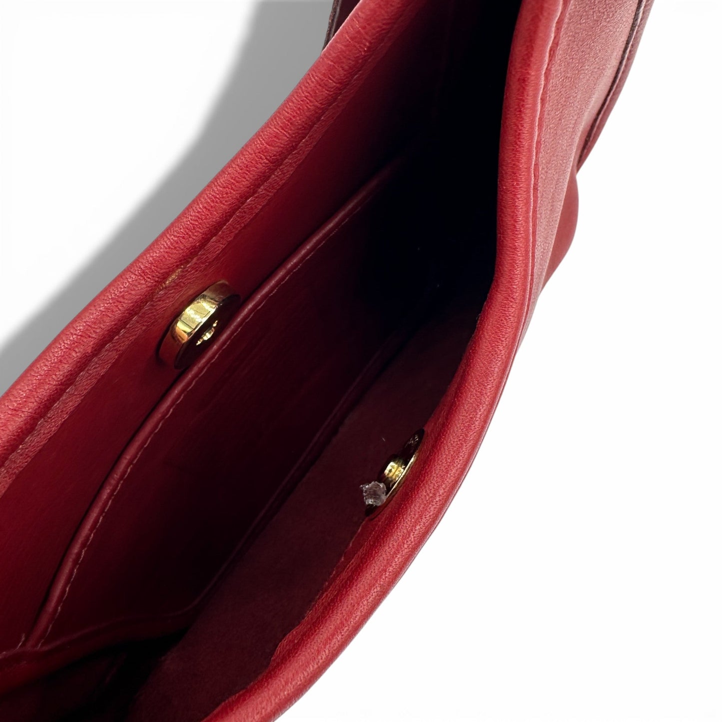 Vintage Coach 9027 Red Leather Ergo Shoulder Bag - Thanks it's Vintage