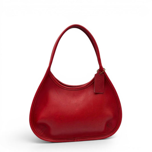 Vintage Coach 9027 Red Leather Ergo Shoulder Bag - Thanks it's Vintage