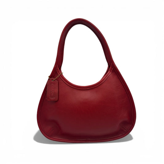 Vintage Coach 9027 Red Leather Ergo Shoulder Bag - Thanks it's Vintage