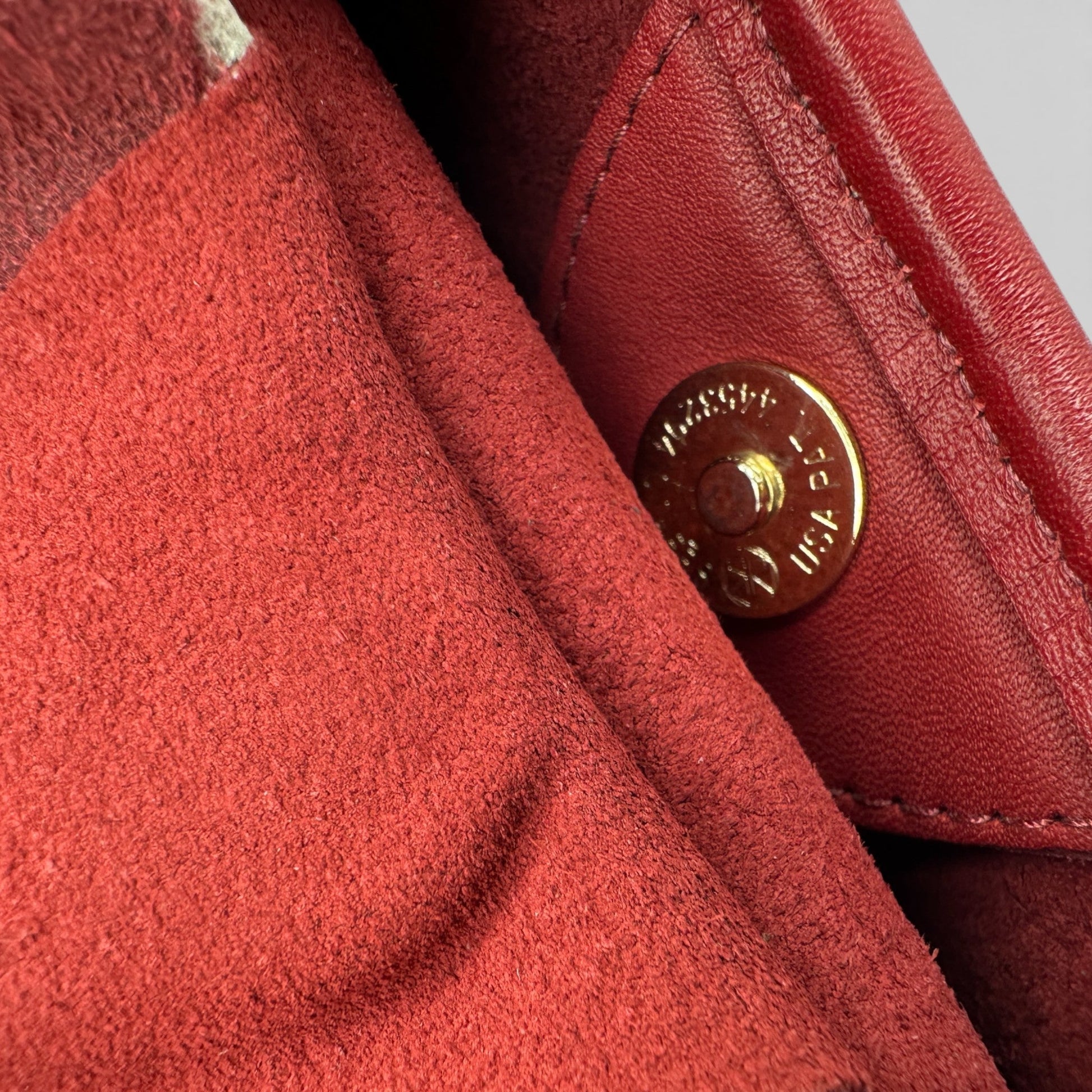 Vintage Coach 9027 Red Leather Ergo Shoulder Bag - Thanks it's Vintage