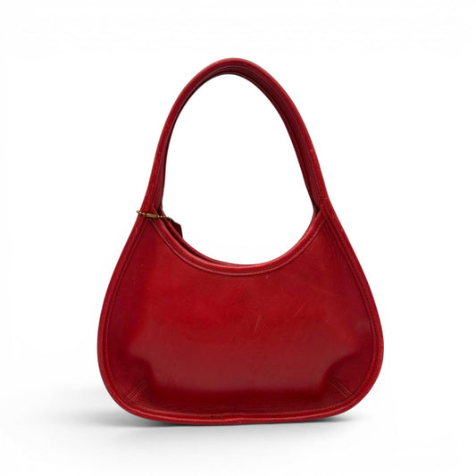 Vintage Coach 9027 Red Leather Ergo Shoulder Bag - Thanks it's Vintage