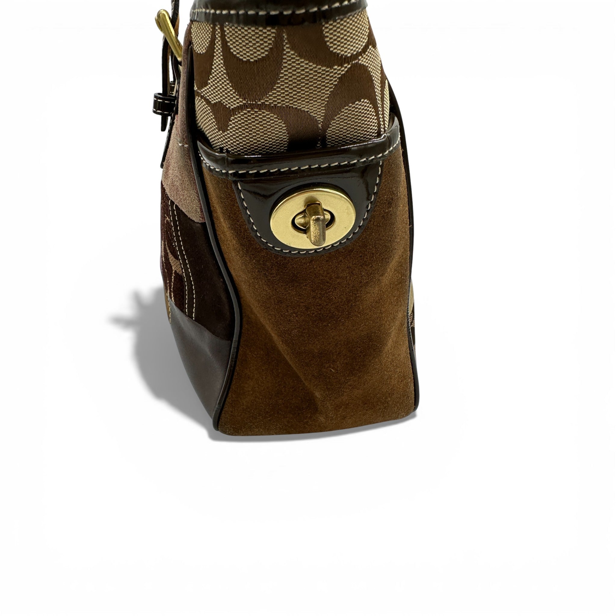 バッグ Coach 9499 Tote bag Patchwork Turnlock Vintage Coach 9499 Limited Edition Patchwork Tote Bag – Thanks
