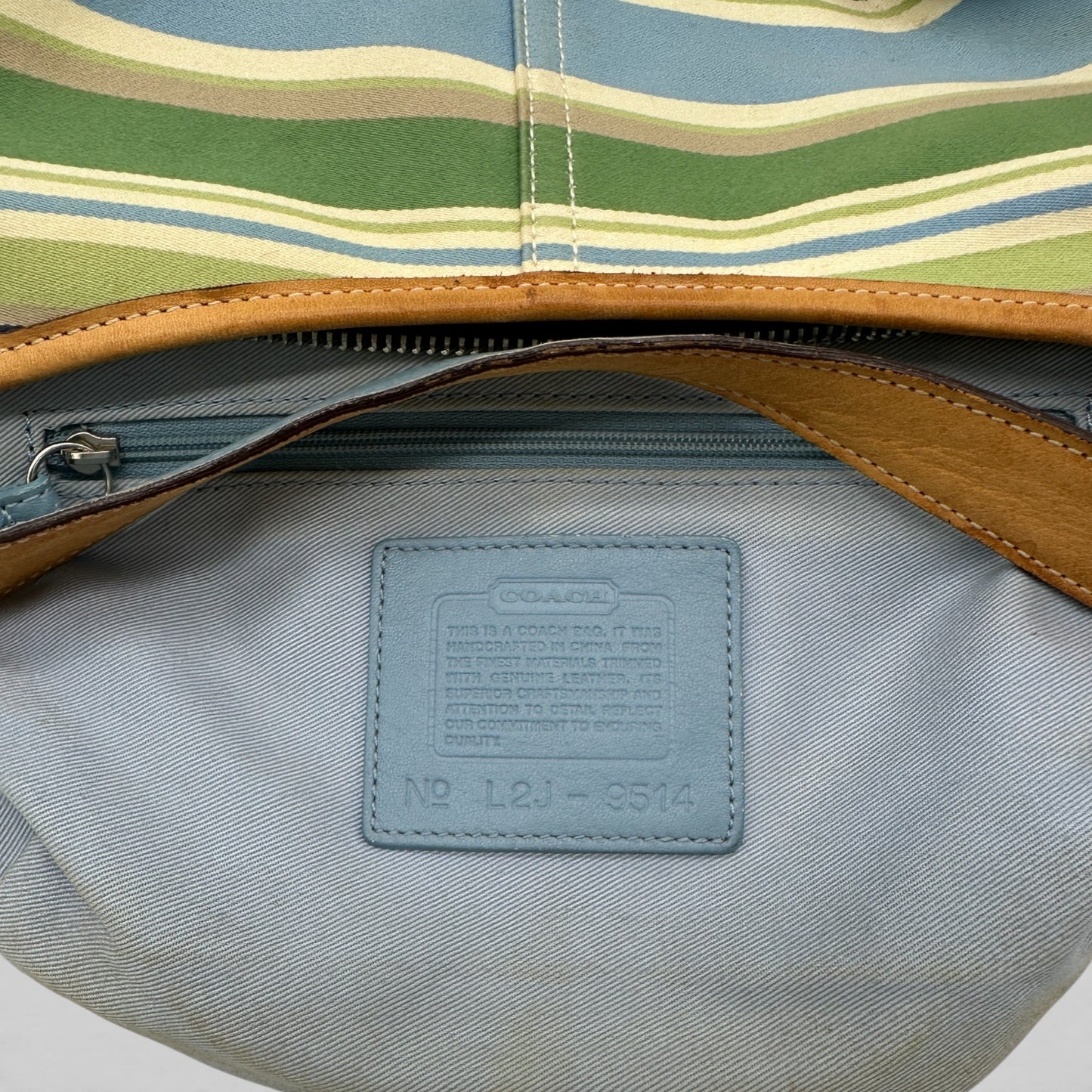Vintage Coach 9514 Soho Stripe Shoulder Bag - Thanks it's Vintage
