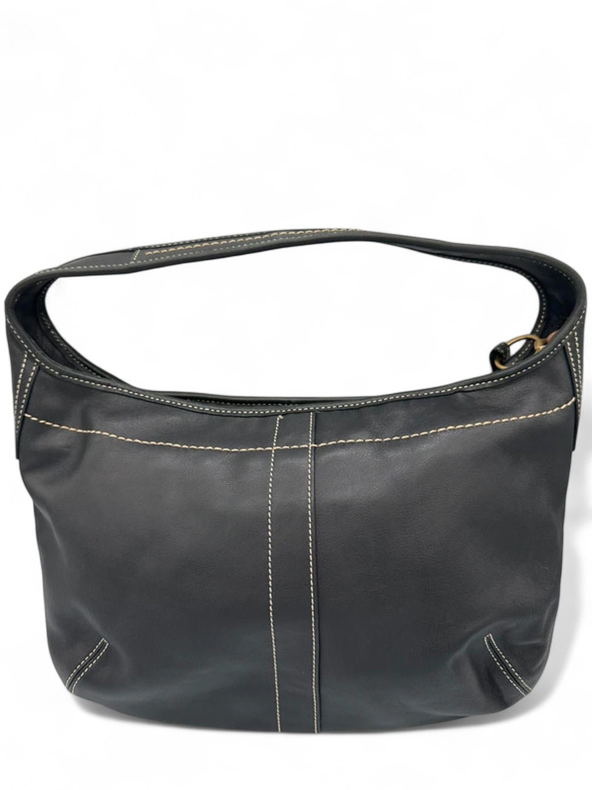 Vintage Coach Black Leather Ergo Shoulder Bag Y2K - Thanks it's Vintage