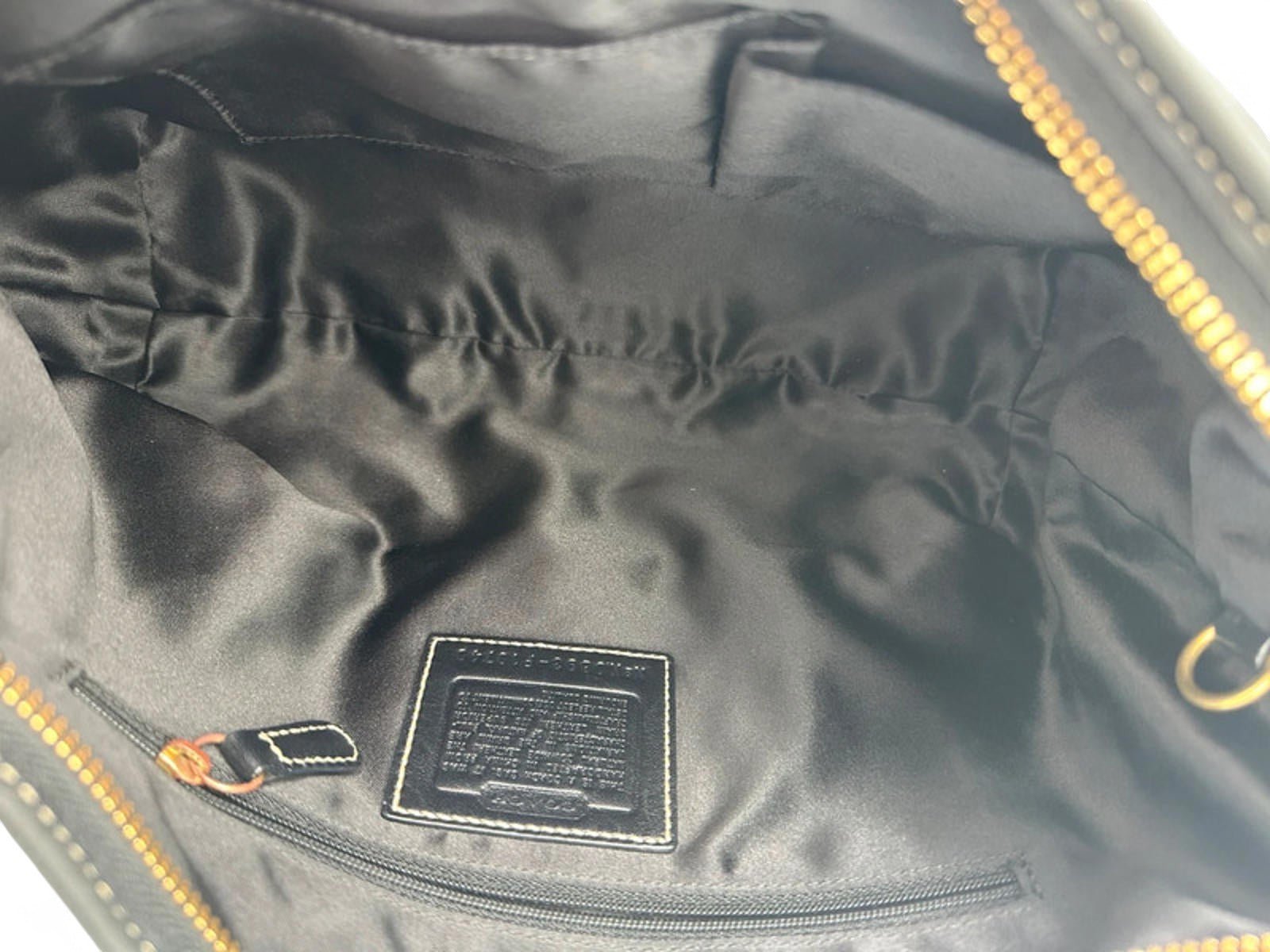 Vintage Coach Black Leather Ergo Shoulder Bag Y2K - Thanks it's Vintage