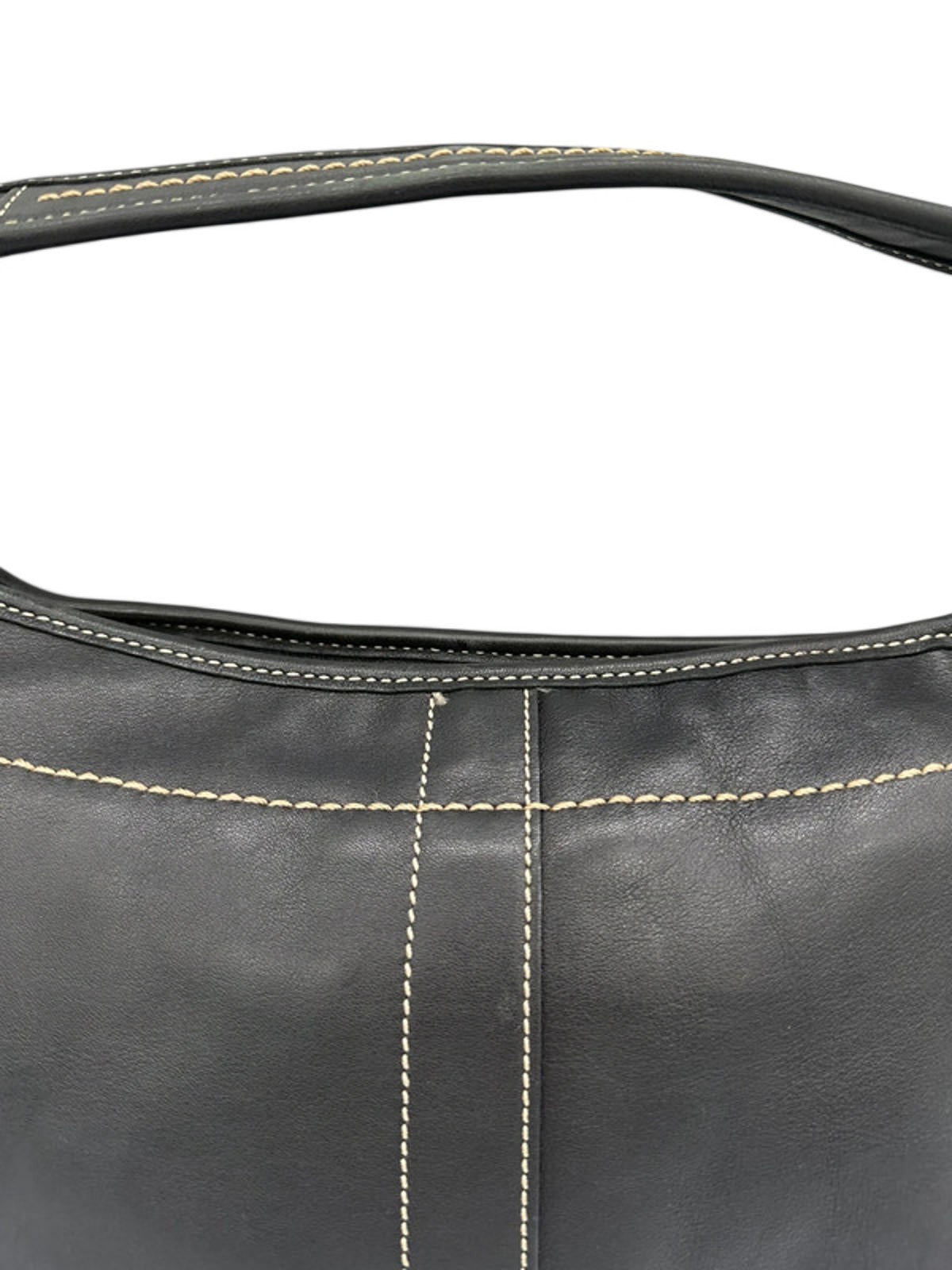 Vintage Coach Black Leather Ergo Shoulder Bag Y2K - Thanks it's Vintage