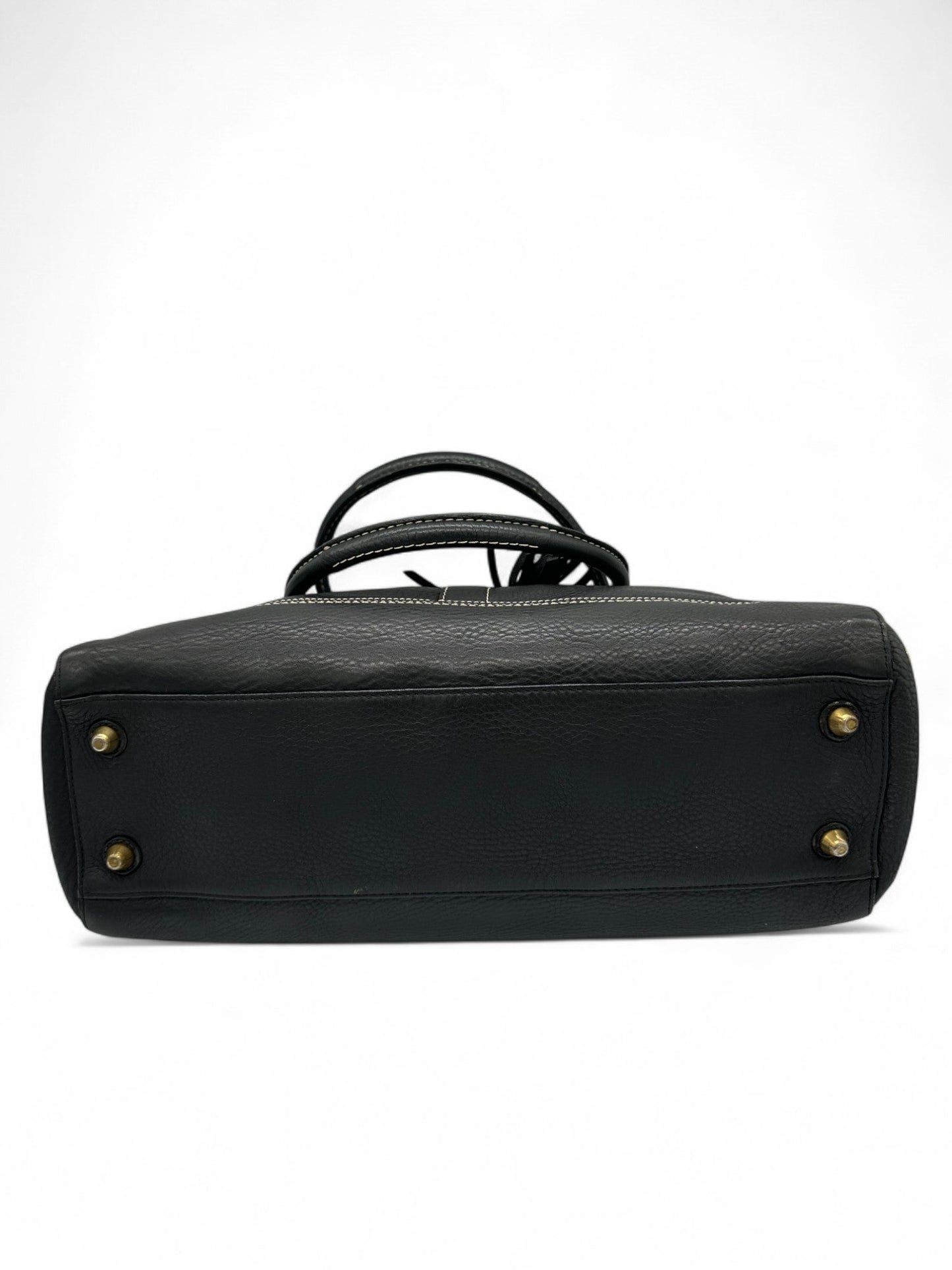 Vintage Coach Black Pebbled Leather Hampton Shoulder Bag - Thanks it's Vintage