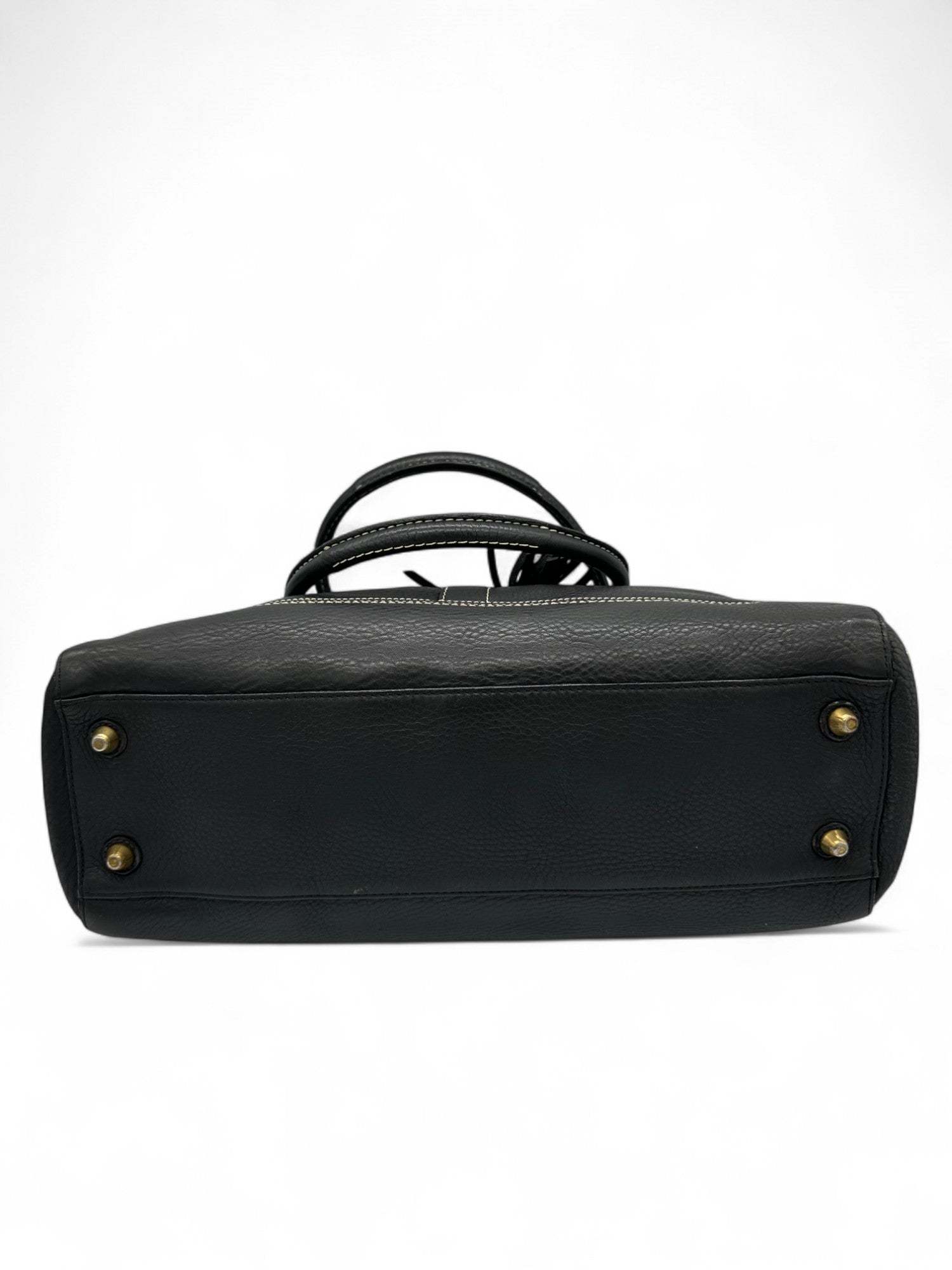 Vintage Coach Black Pebbled Leather Hampton Shoulder Bag - Thanks it's Vintage