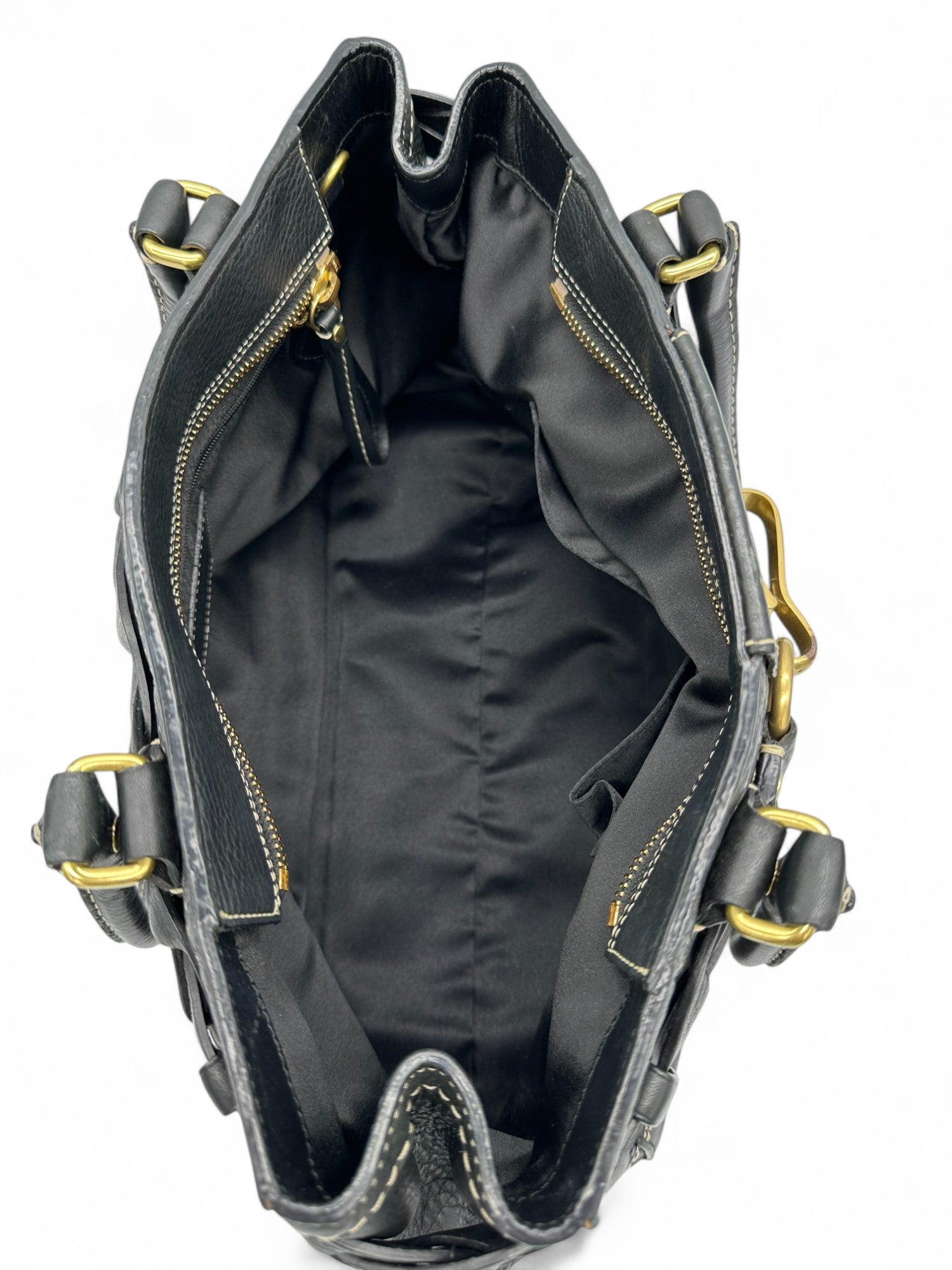 Vintage Coach Black Pebbled Leather Hampton Shoulder Bag - Thanks it's Vintage