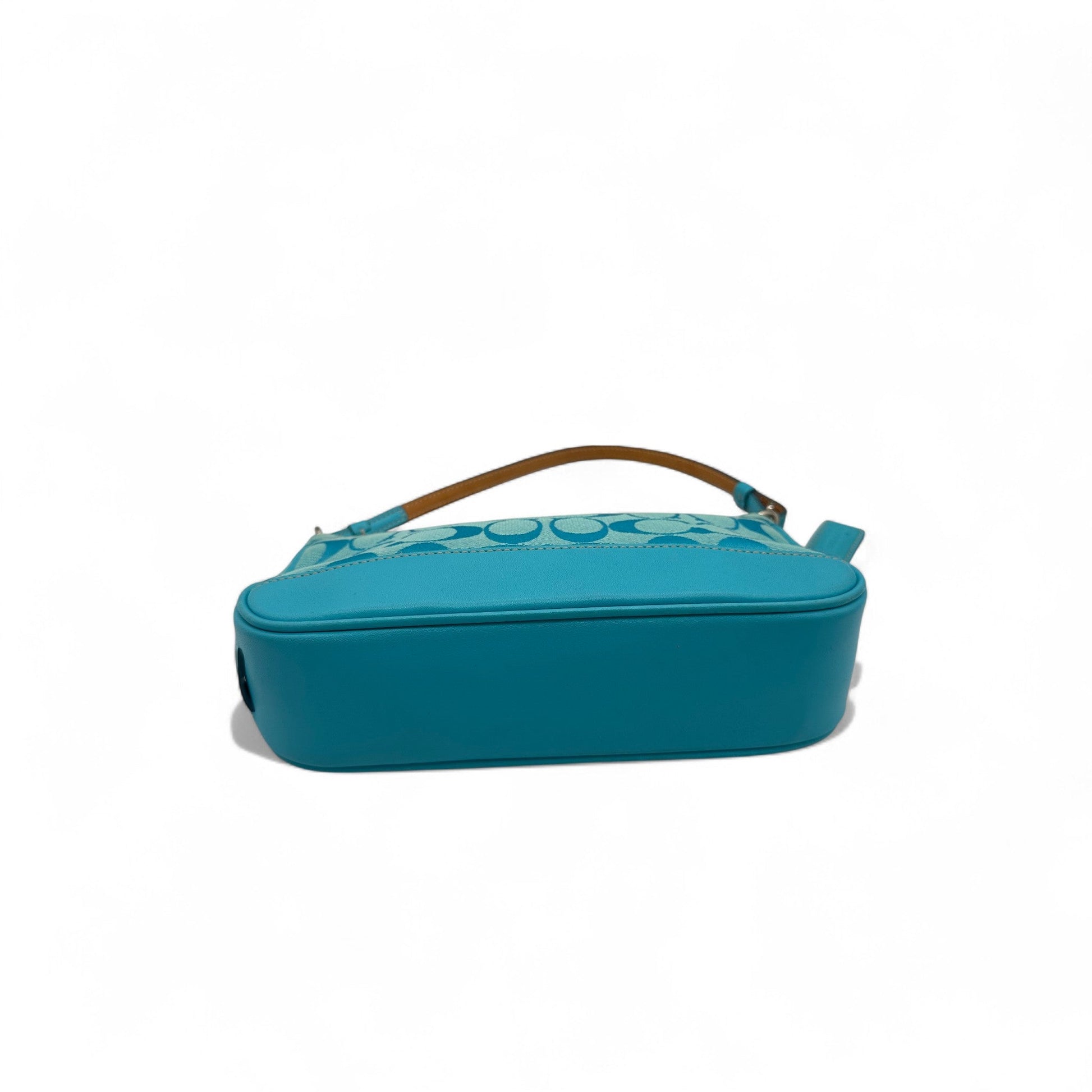 Vintage Coach Blue Monogram 6094 Demi Shoulder Bag - Thanks it's Vintage
