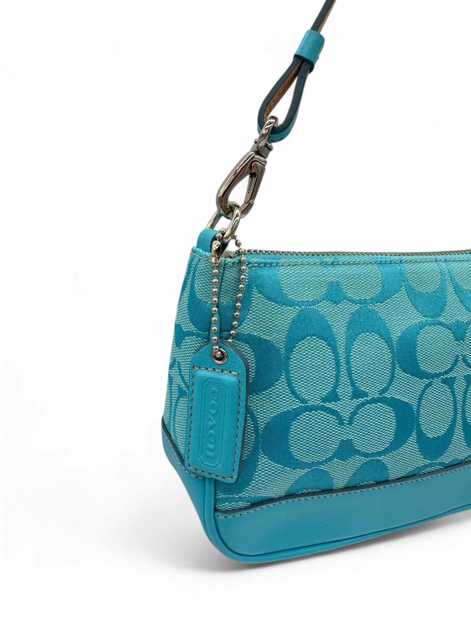 Vintage Coach Blue Monogram 6094 Demi Shoulder Bag - Thanks it's Vintage