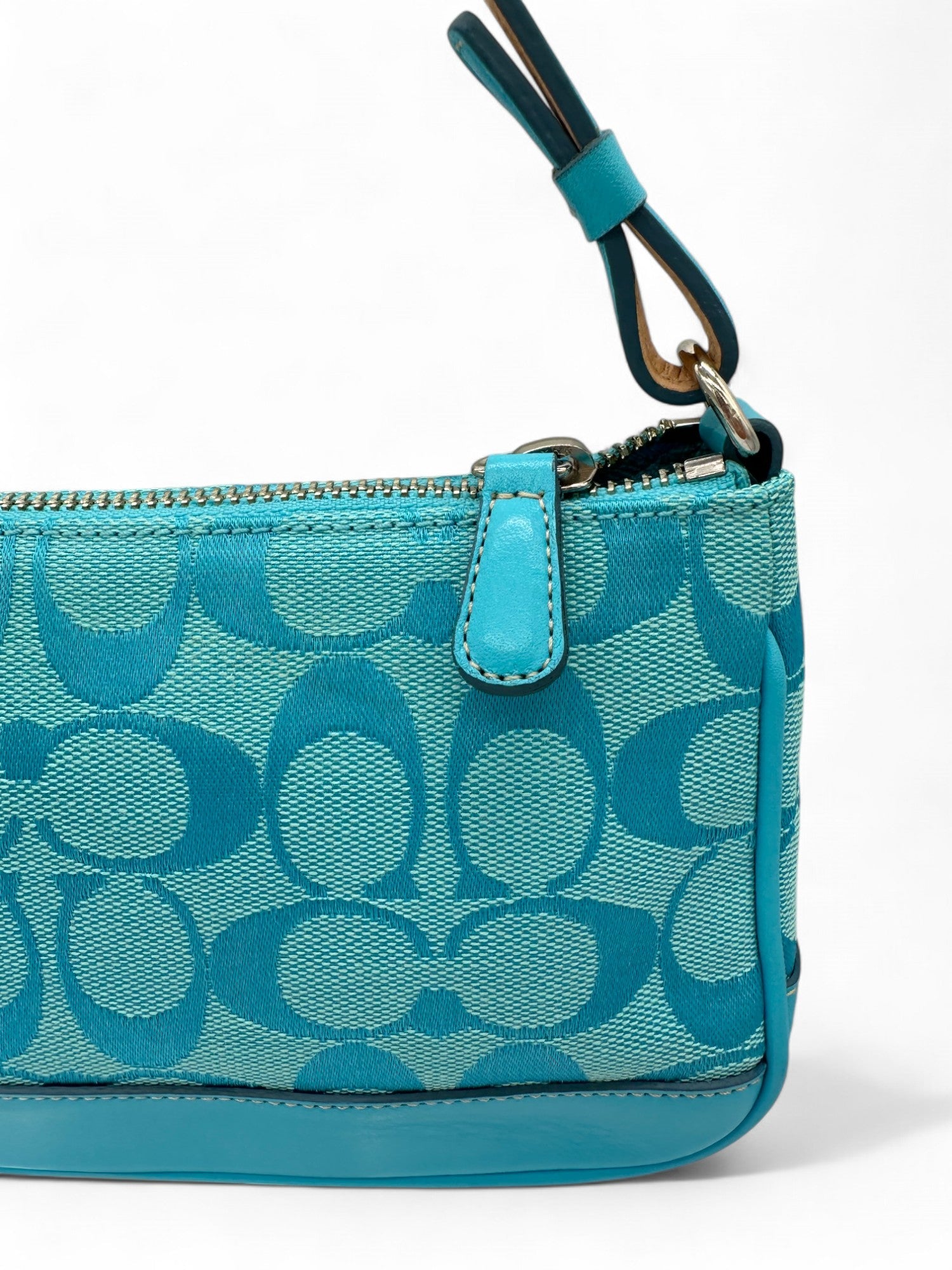 Vintage Coach Blue Monogram 6094 Demi Shoulder Bag - Thanks it's Vintage