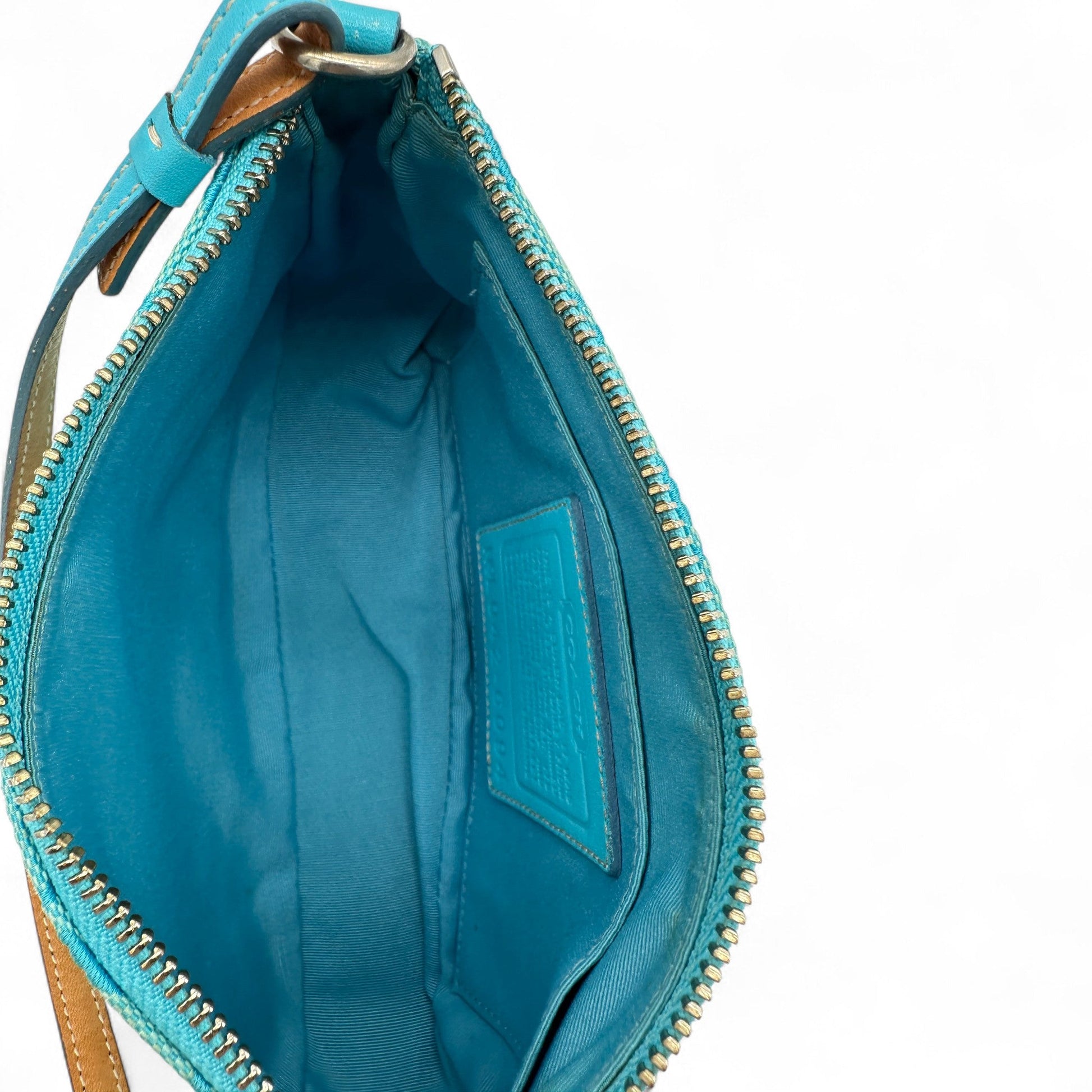 Vintage Coach Blue Monogram 6094 Demi Shoulder Bag - Thanks it's Vintage