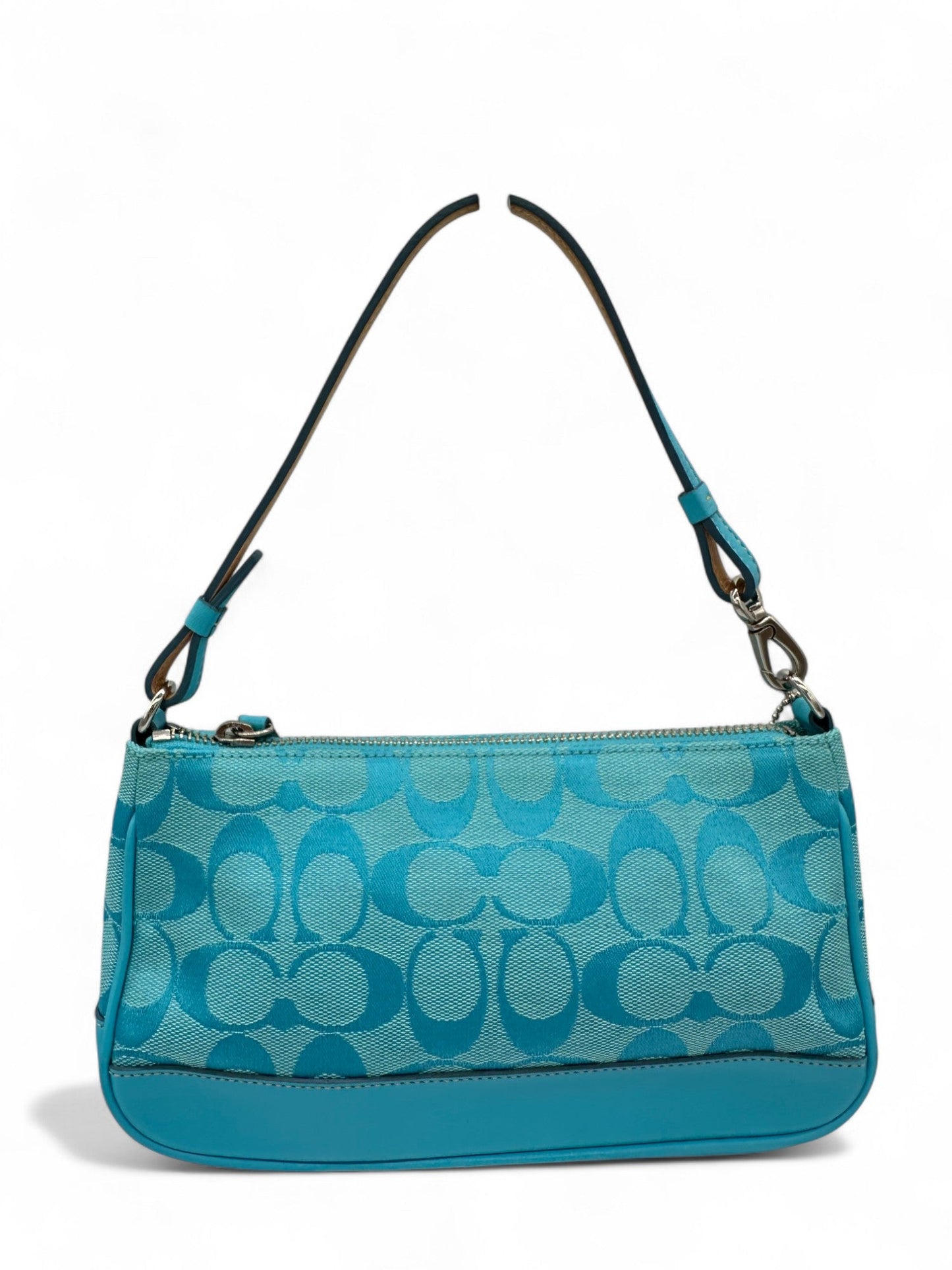 Vintage Coach Blue Monogram 6094 Demi Shoulder Bag - Thanks it's Vintage