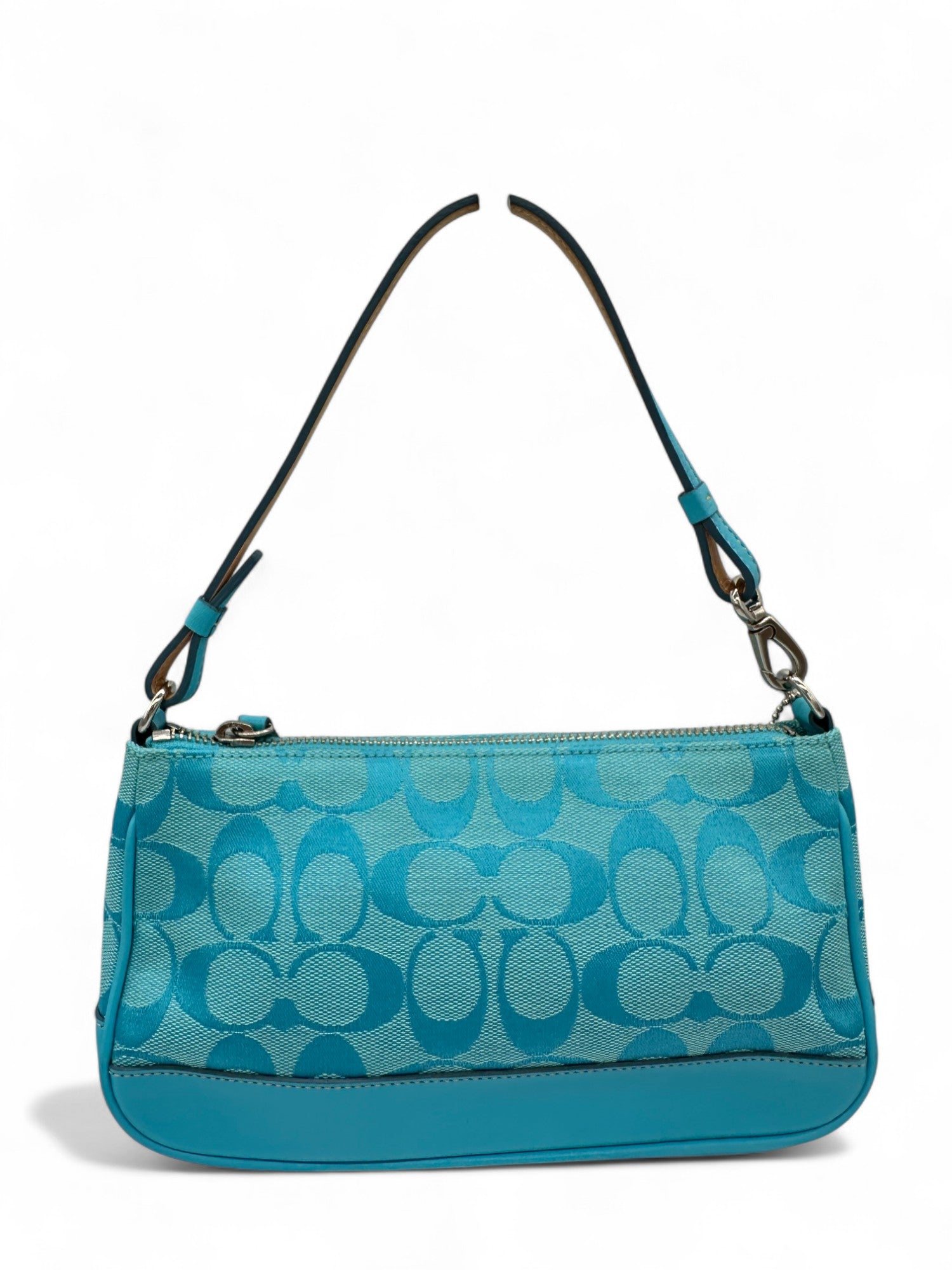 Vintage Coach Blue Monogram 6094 Demi Shoulder Bag - Thanks it's Vintage